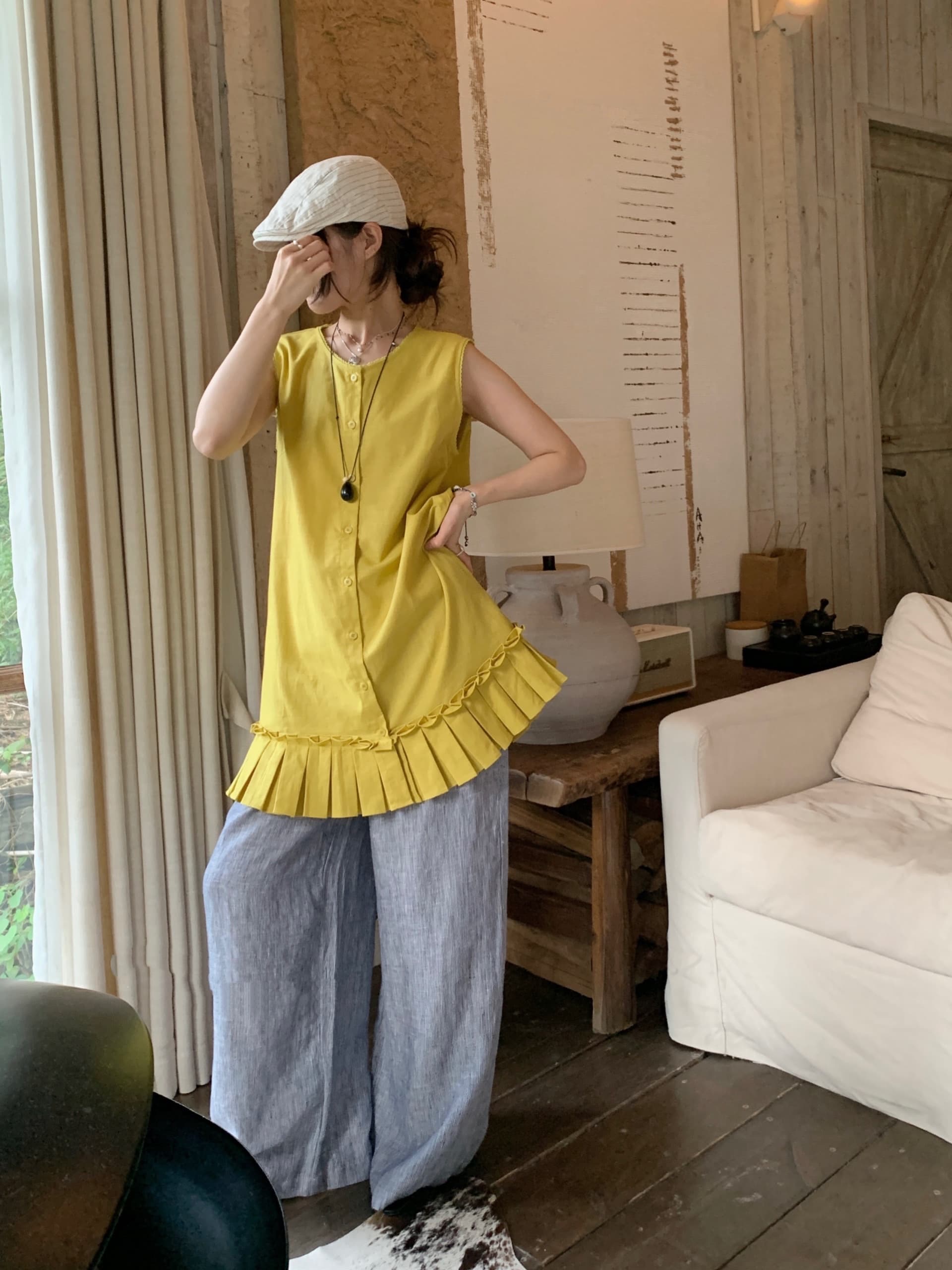 있음 선적 chic 다용도 작은 대중 패션 싱글 줄 버튼 드레스 상세 이미지 7