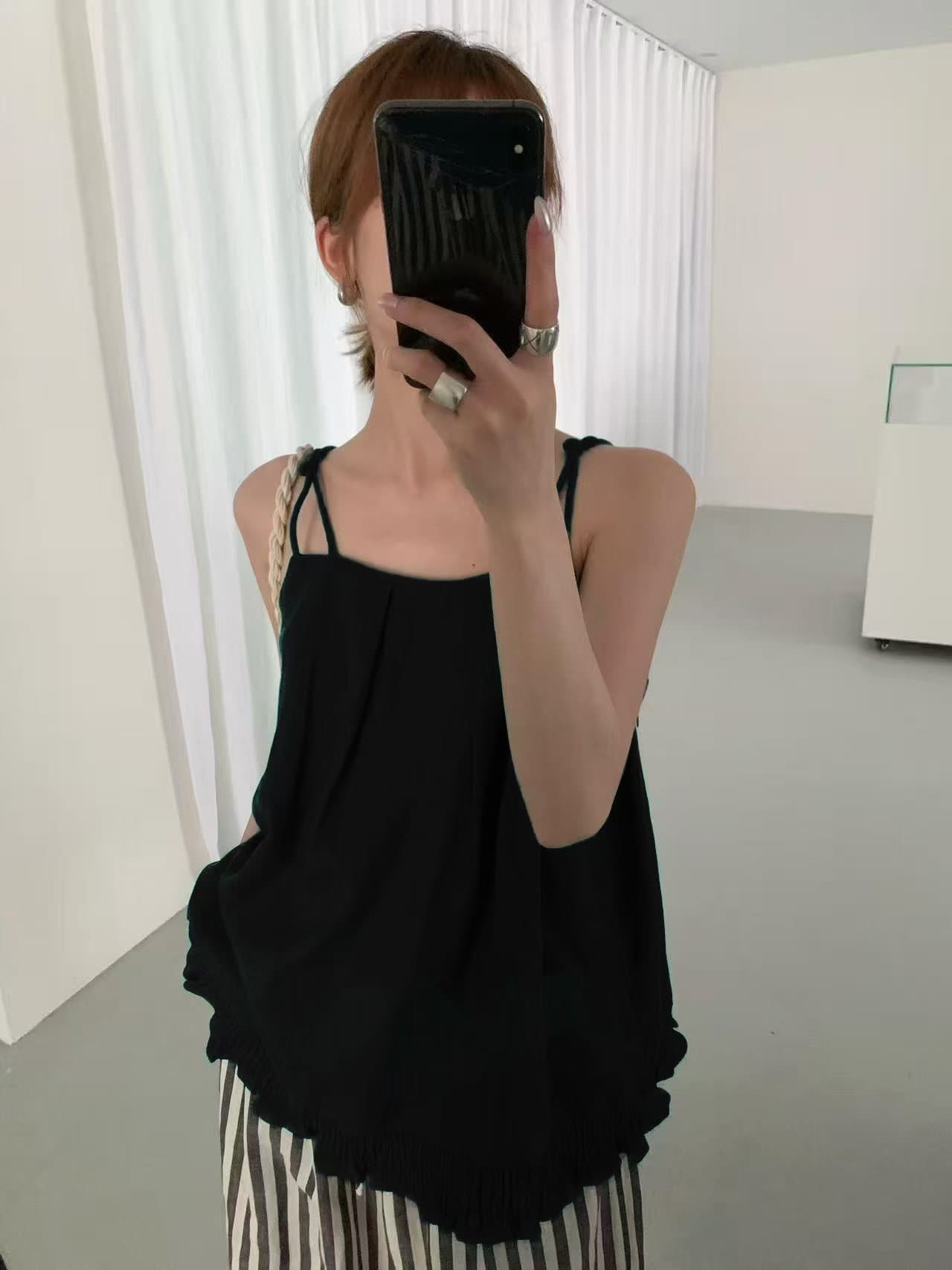 있음 선적 다용도 여름 단색 캐미솔 상세 이미지 8