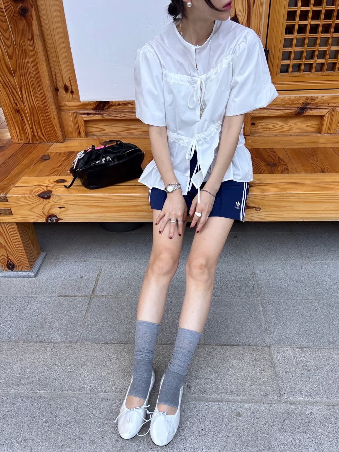 있음 선적 다용도 작은 대중 패션 랜턴 거품 소매 연령 감소 슬림해 보이는 셔츠 상세 이미지 2