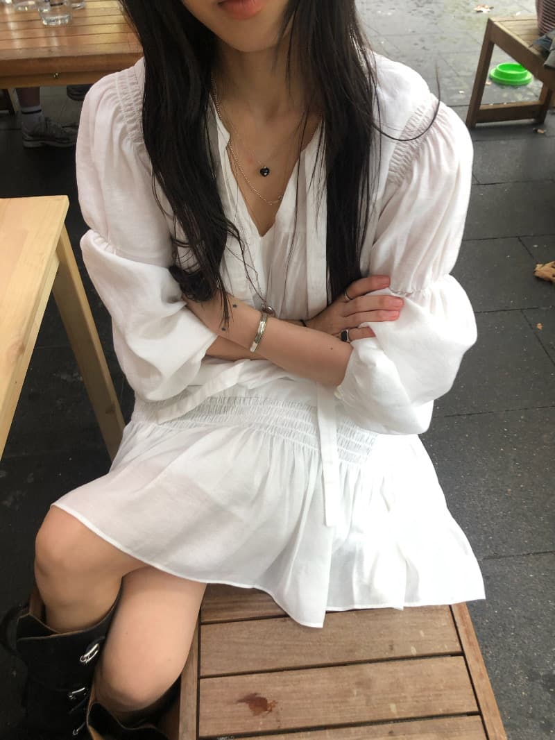 있음 선적 chic 다용도 작은 대중 패션 리본 단색 드레스 이미지 2