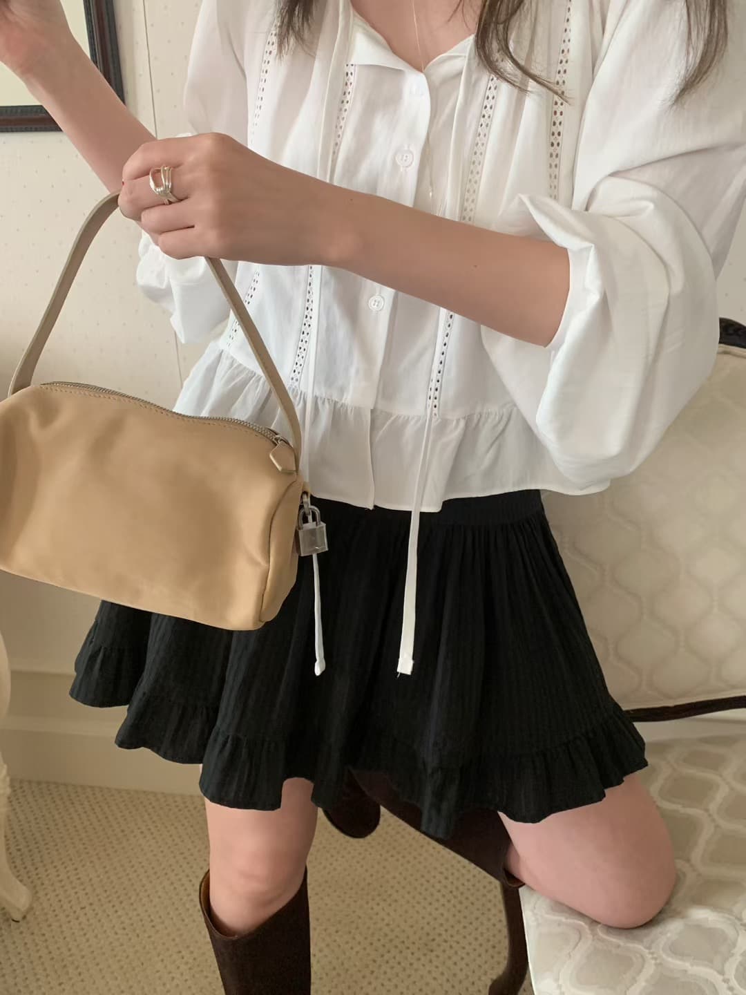 있음 선적 다용도 작은 대중 패션 다용도 달콤함 작은 대중 패션 긴팔 셔츠 상세 이미지 17