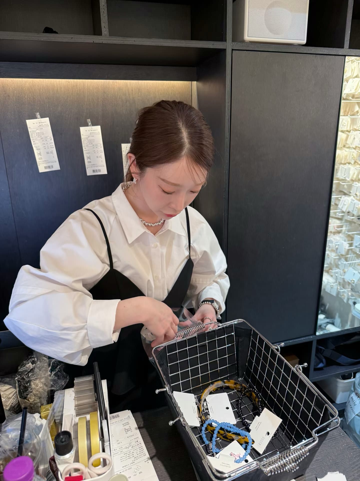 있음 선적 chic 다용도 작은 대중 패션 캐주얼 단색 셔츠 투피스 조끼 상세 이미지 4