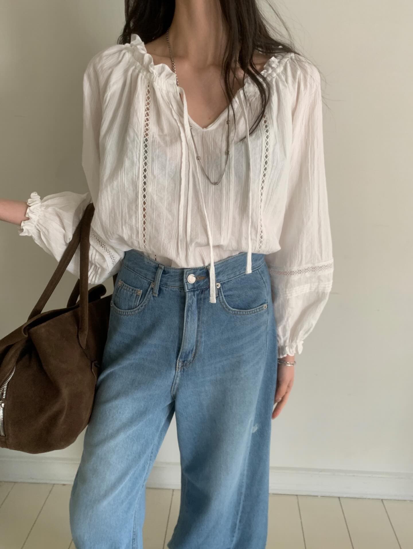 있음 선적 chic 다용도 작은 대중 패션 싱글 줄 버튼 둘 착용 셔츠 상세 이미지 7