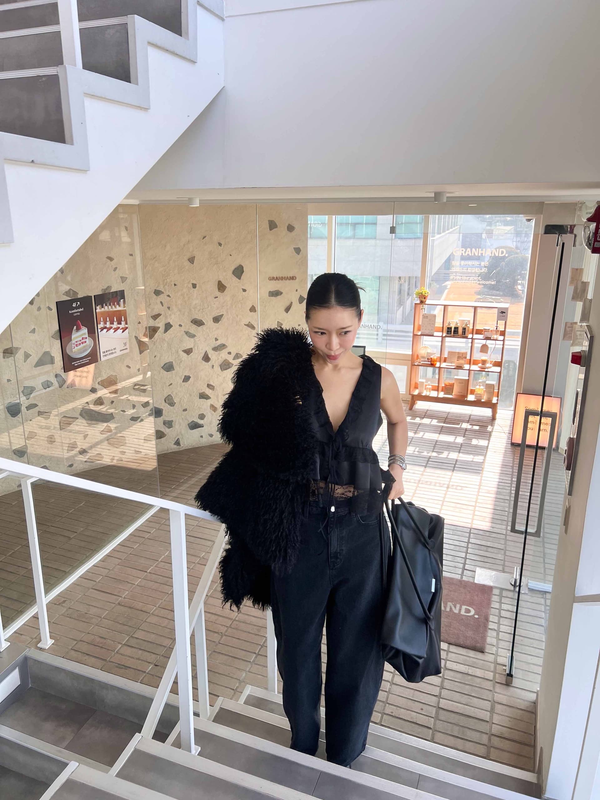 있음 선적 chic 다용도 달콤함 레이스 민소매 조끼 상세 이미지 7