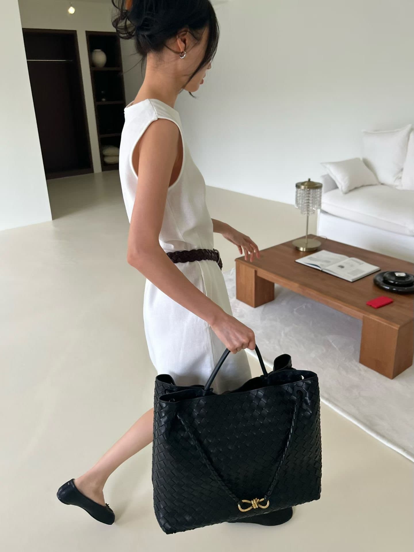 있음 선적 다용도 V넥 패션 올인원 바지 캐주얼 바지 상세 이미지 3