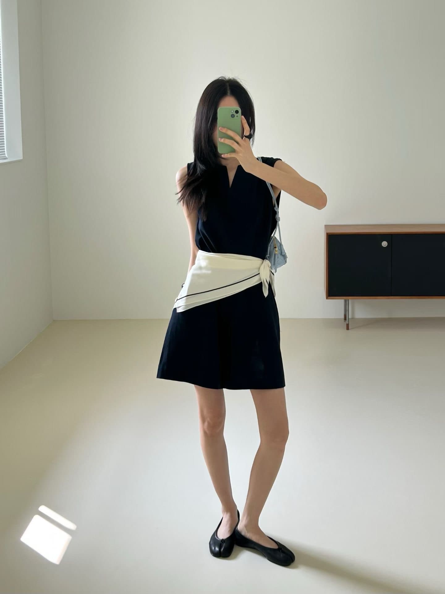 있음 선적 다용도 V넥 패션 올인원 바지 캐주얼 바지 상세 이미지 9