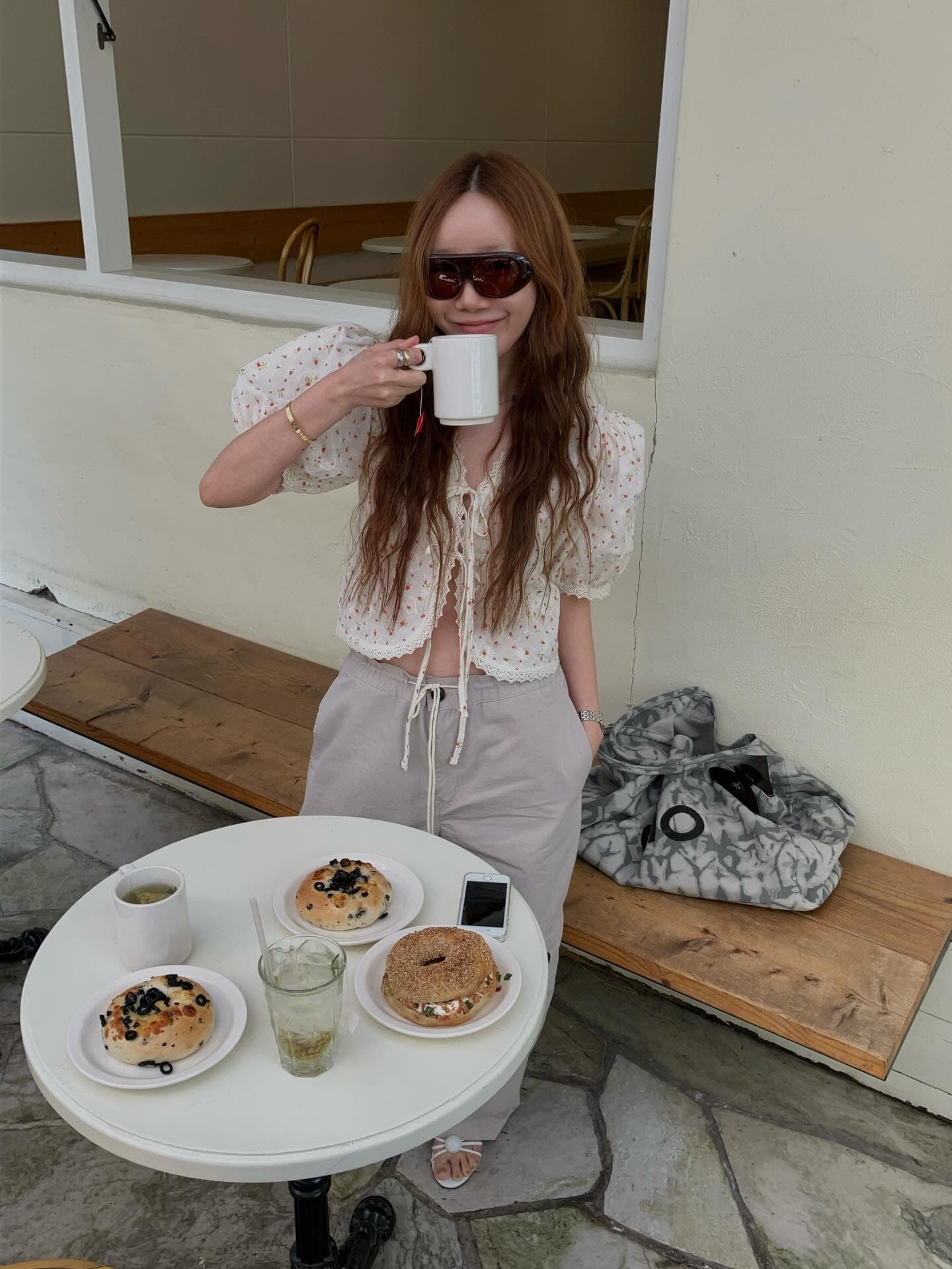 있음 선적 chic 다용도 작은 대중 패션 꽃무늬 셔츠 상세 이미지 19