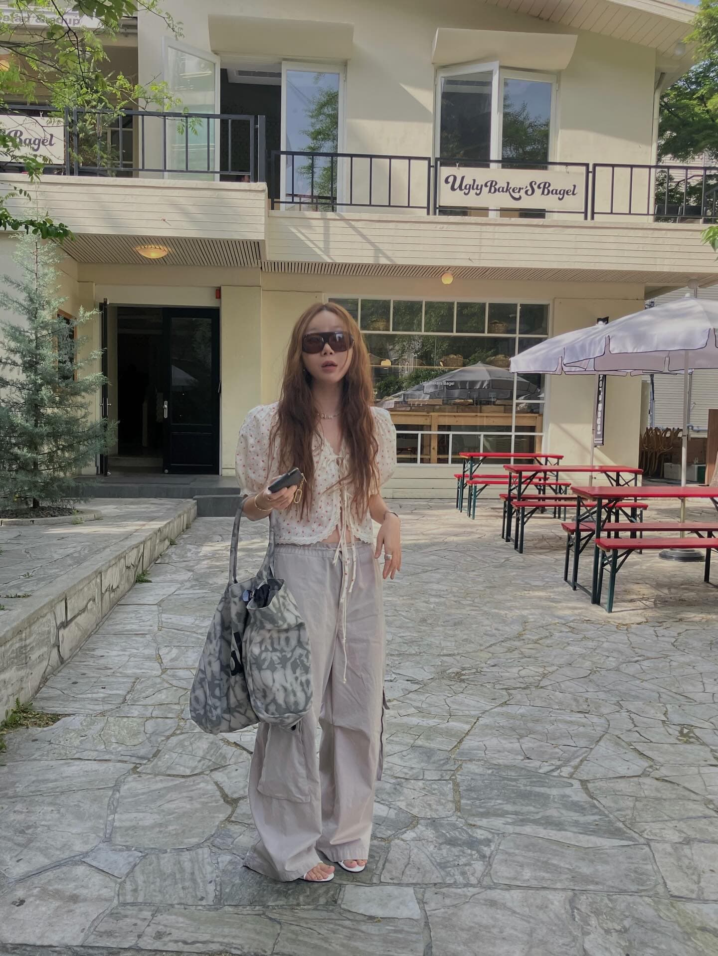 있음 선적 chic 다용도 작은 대중 패션 꽃무늬 셔츠 상세 이미지 20