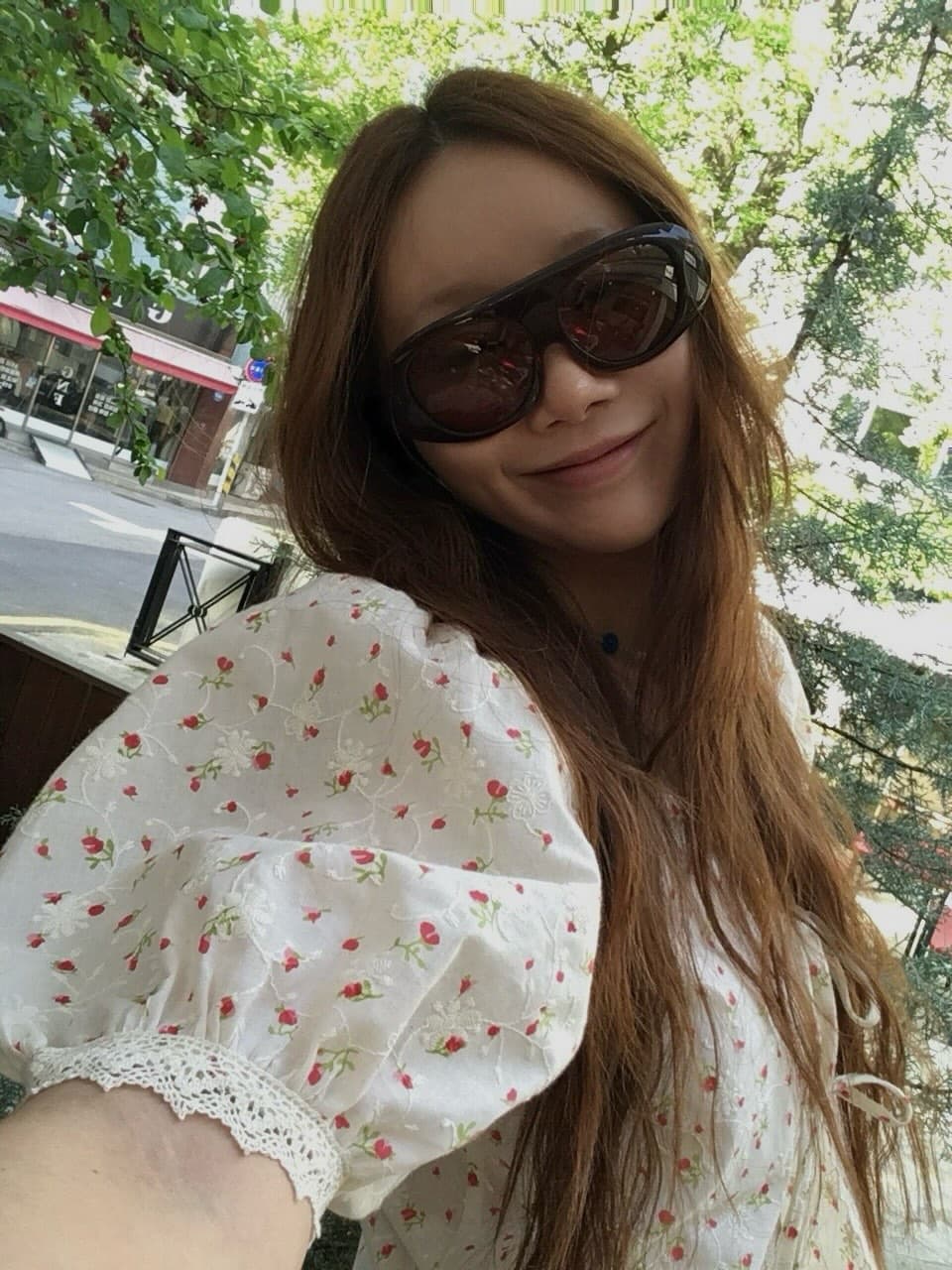있음 선적 chic 다용도 작은 대중 패션 꽃무늬 셔츠 상세 이미지 30