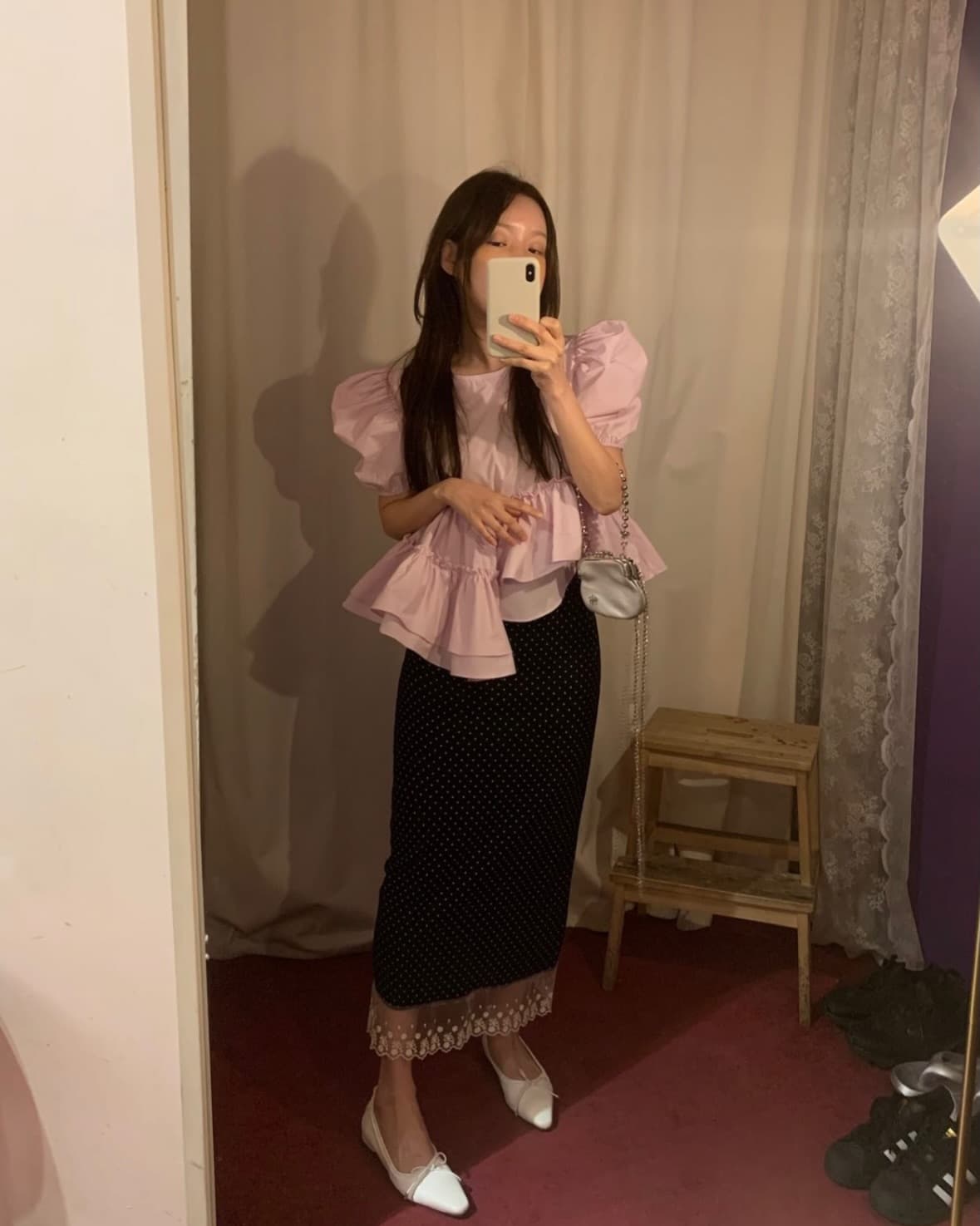 chic 다용도 작은 대중 불규칙 패션 셔츠 상세 이미지 2