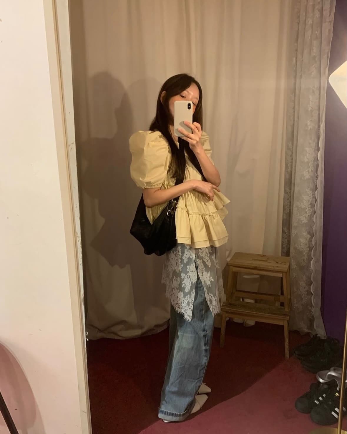 chic 다용도 작은 대중 불규칙 패션 셔츠 상세 이미지 18