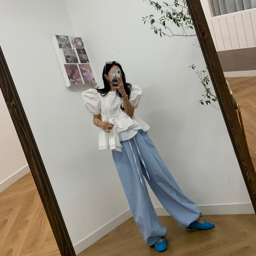 chic 다용도 작은 대중 불규칙 패션 셔츠 상세 이미지 25