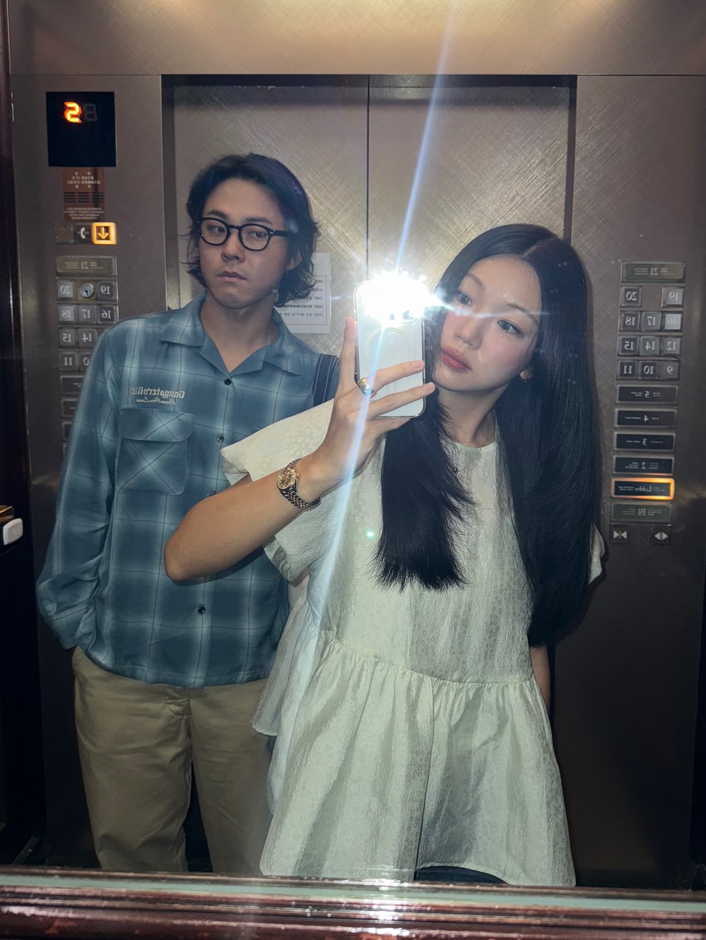 연령 감소 자카드 거품 소매 루즈핏 맨위 상세 이미지 3