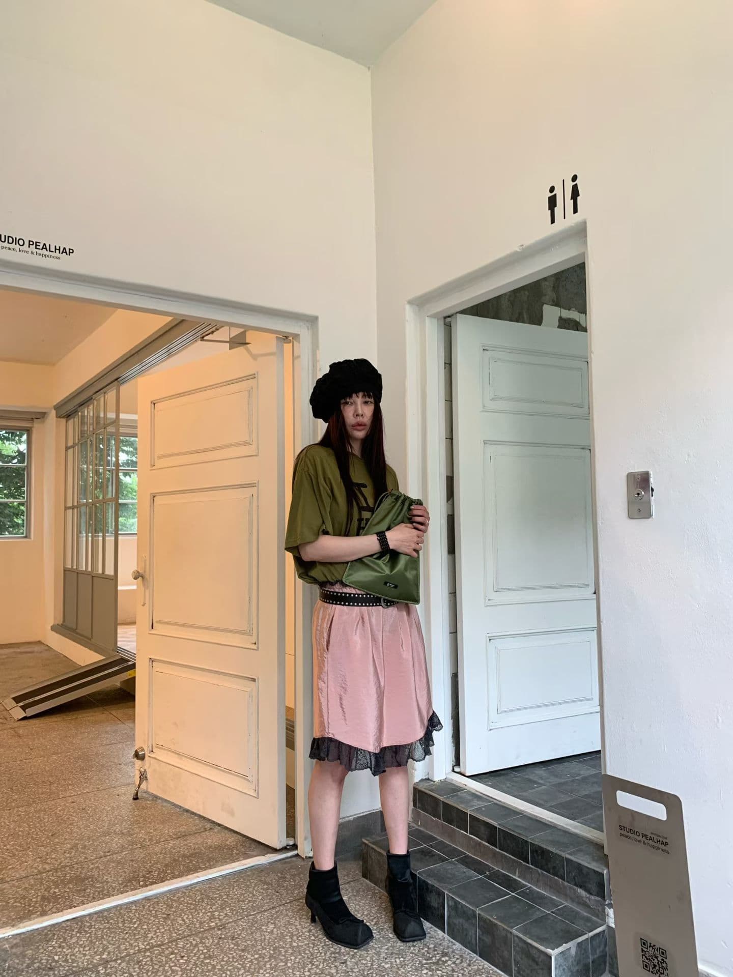 다용도 레이스 조각 반신 스커트 상세 이미지 3