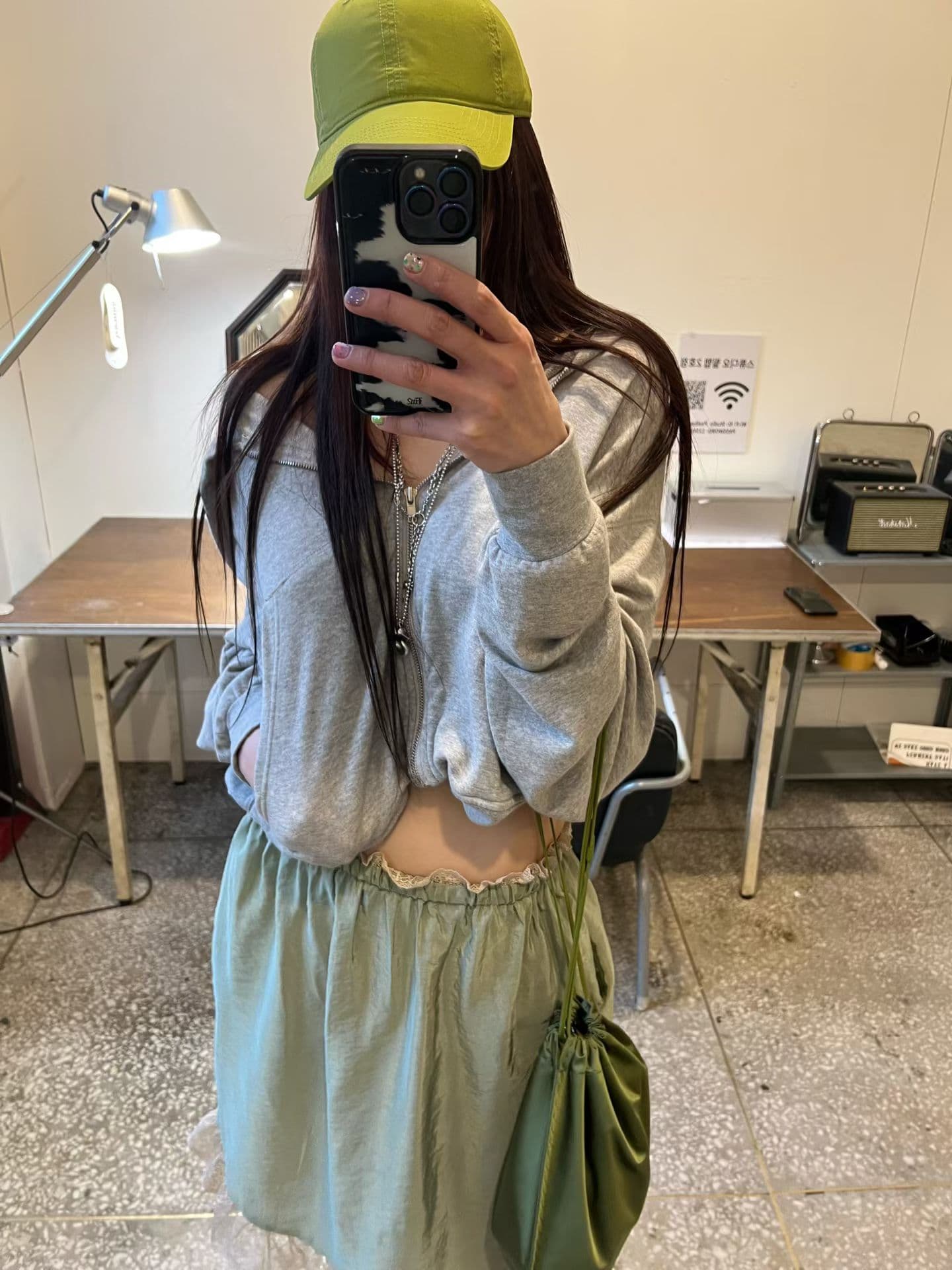 다용도 레이스 조각 반신 스커트 상세 이미지 24