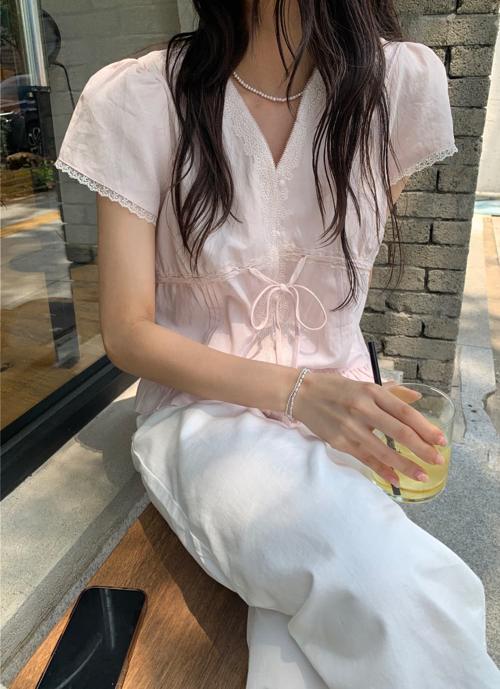 있음 선적 한 부서 동대문 싱글 줄 버튼 다용도 작은 대중 패션 셔츠 상세 이미지 4