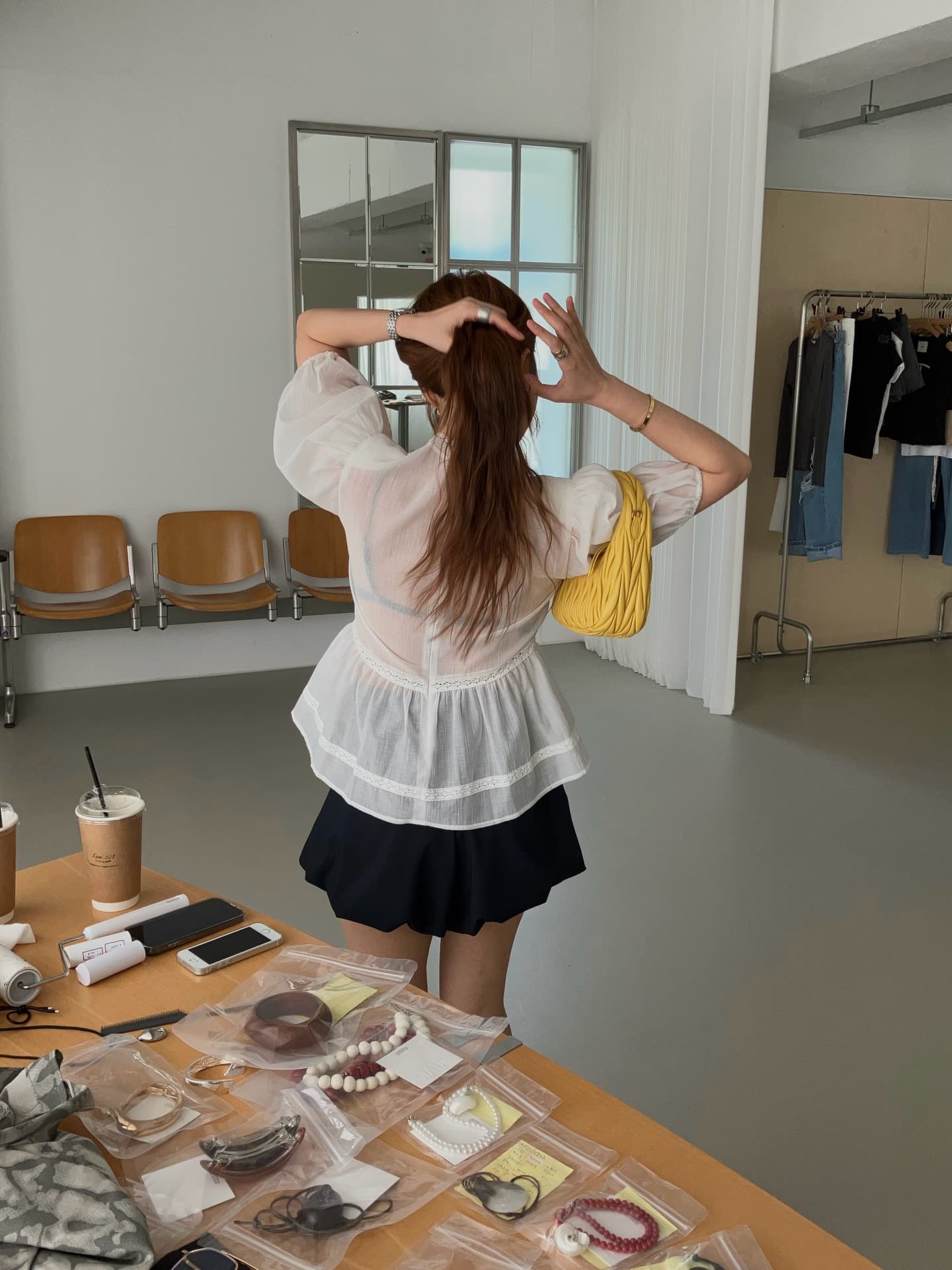 있음 선적 한 부서 ins 다용도 작은 대중 무거운 작업 자수 패션 셔츠 상세 이미지 9