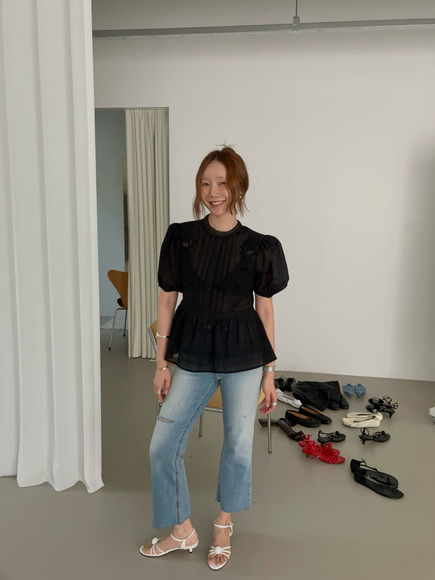 있음 선적 한 부서 ins 다용도 작은 대중 무거운 작업 자수 패션 셔츠 상세 이미지 19