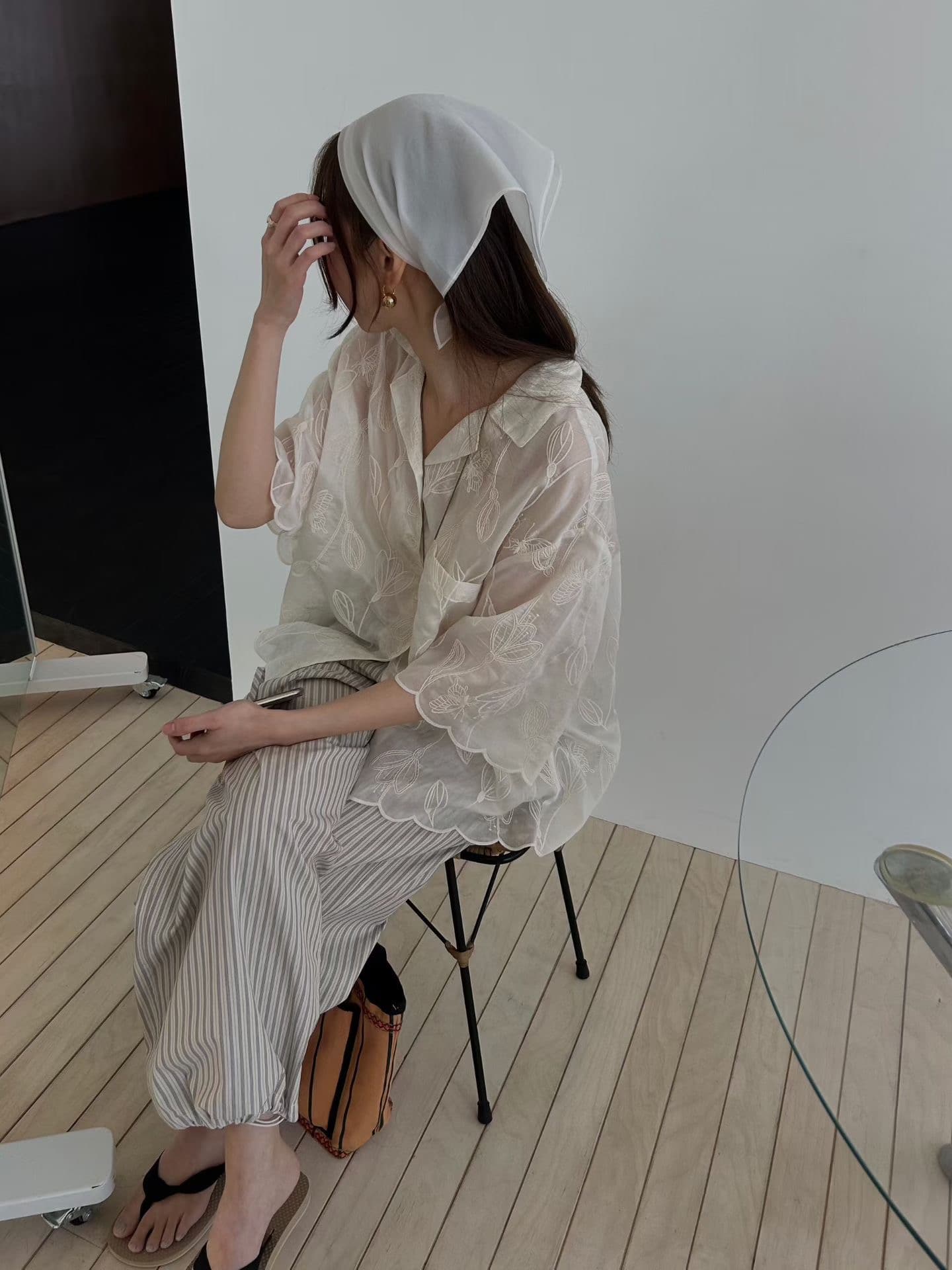 있음 선적 다용도 작은 대중 패션 싱글 줄 버튼 셔츠 이미지 3