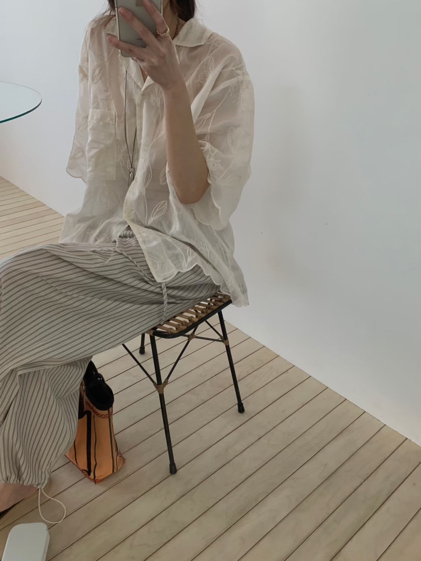 있음 선적 다용도 작은 대중 패션 싱글 줄 버튼 셔츠 상세 이미지 7