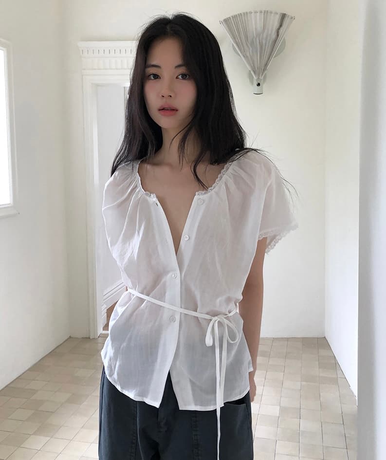 있음 선적 한 부서 다용도 아마 패치워크 레이스 싱글 줄 버튼 맨위