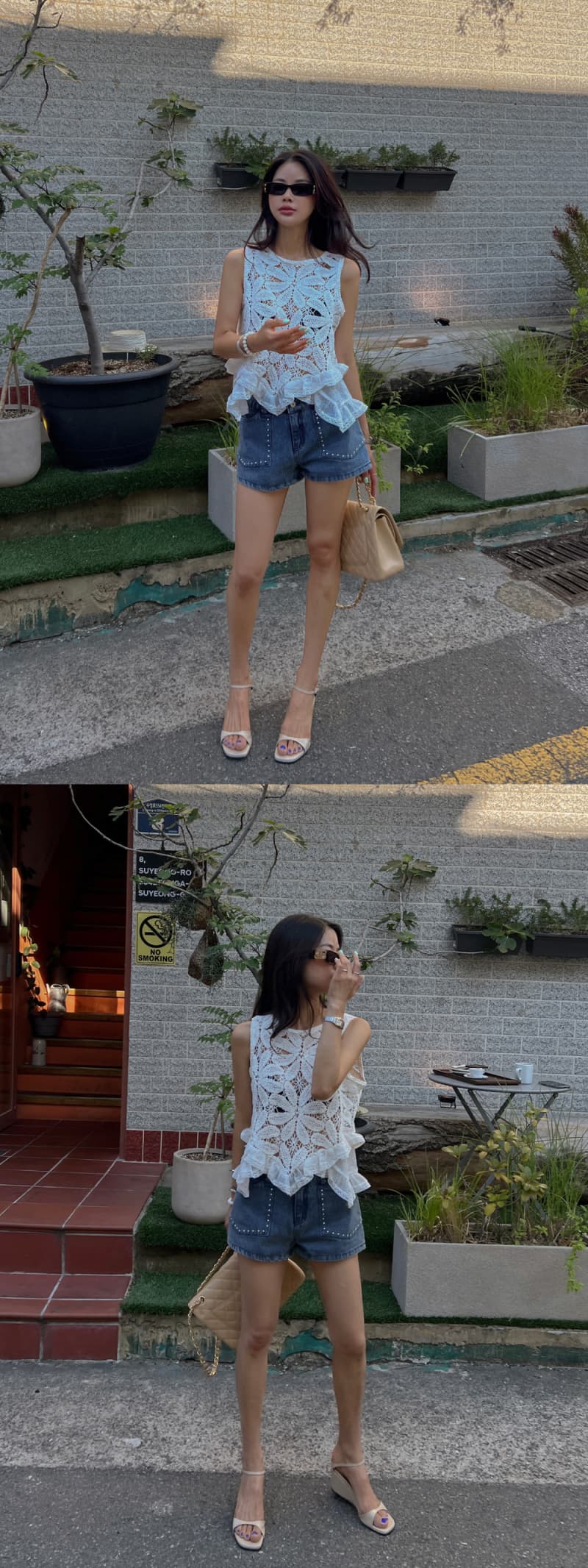 있음 선적 한 부서 동대문 슬림해 보이는 다용도 작은 대중 패션 민소매 조끼 상세 이미지 4
