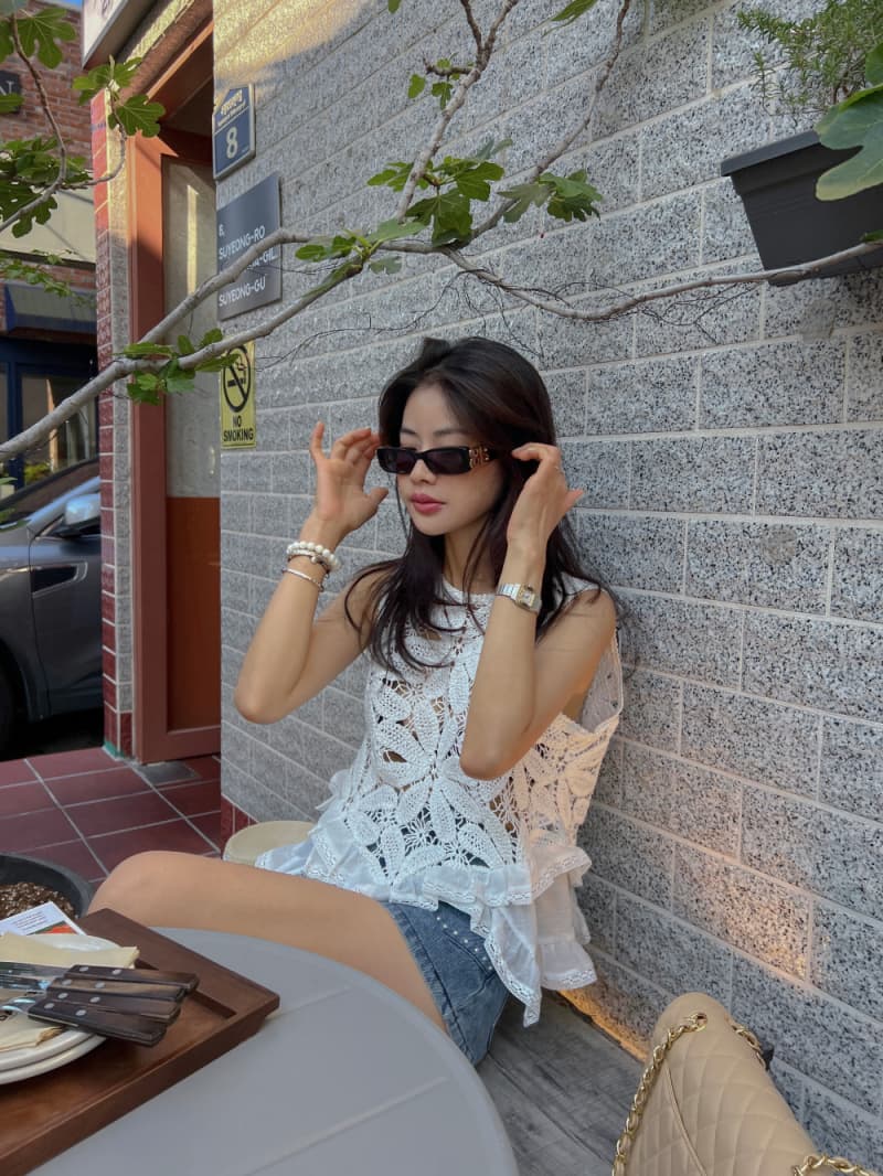 있음 선적 한 부서 동대문 슬림해 보이는 다용도 작은 대중 패션 민소매 조끼 상세 이미지 10
