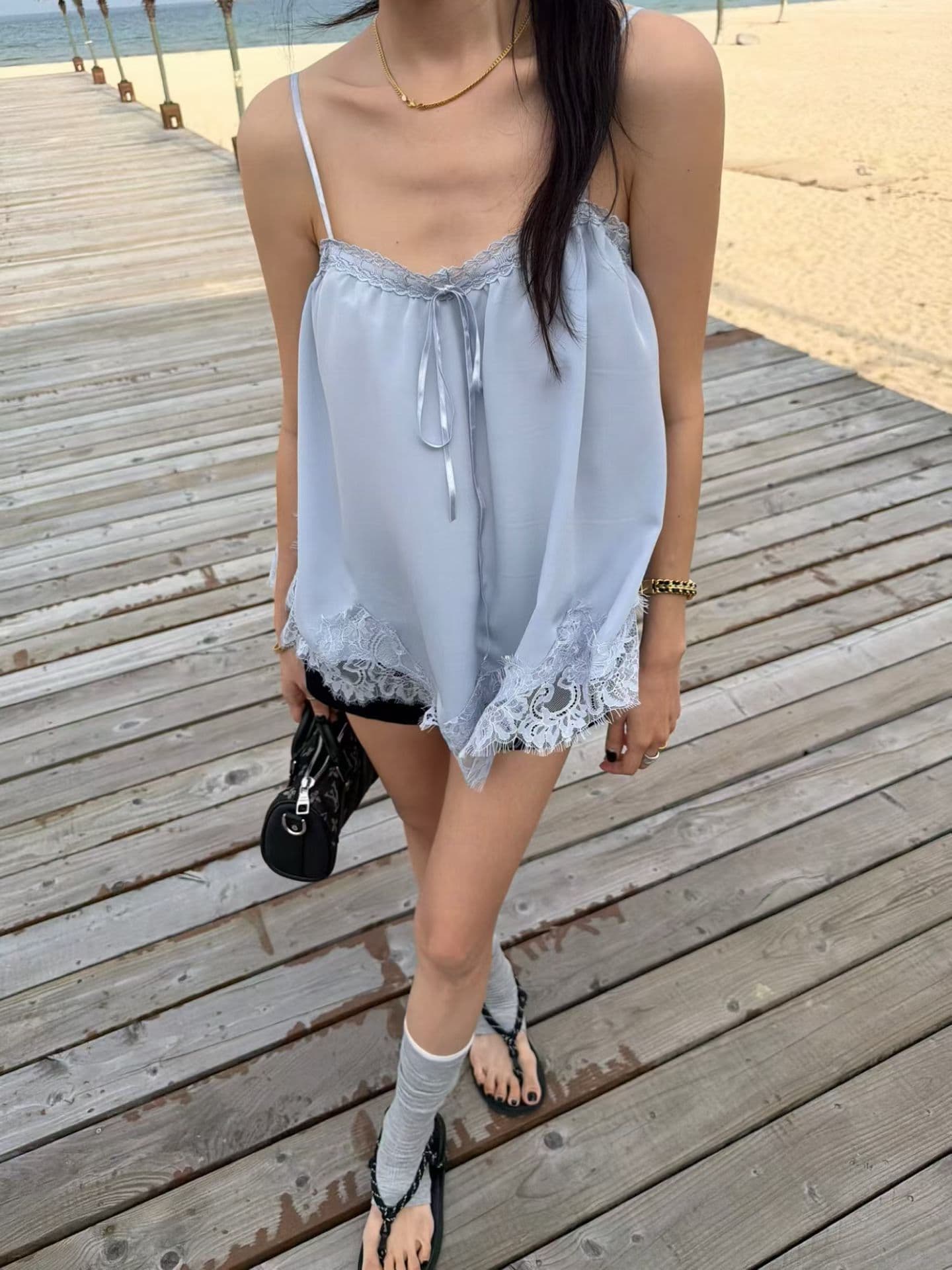 다용도 작은 대중 패션 슬립 맨위 조끼 상세 이미지 2