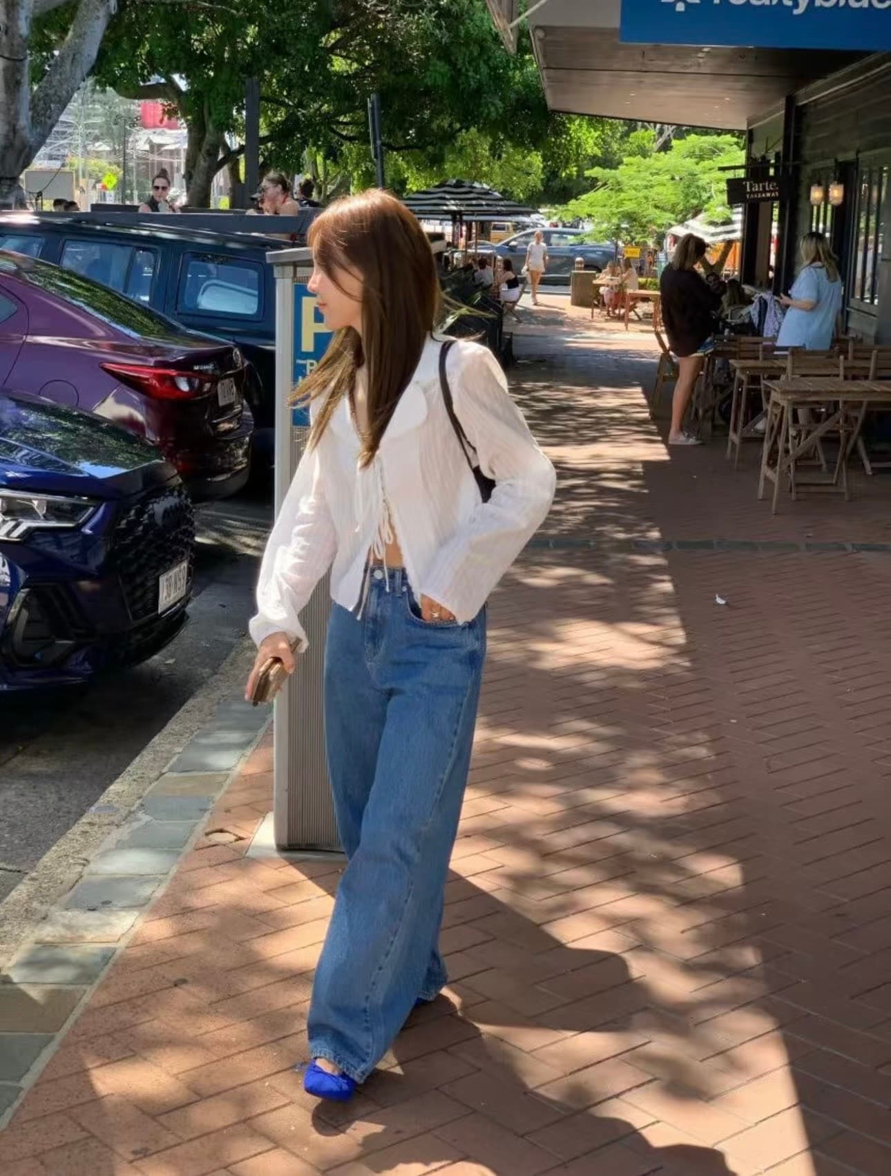 있음 선적 chic 다용도 작은 대중 패션 긴팔 셔츠 상세 이미지 1