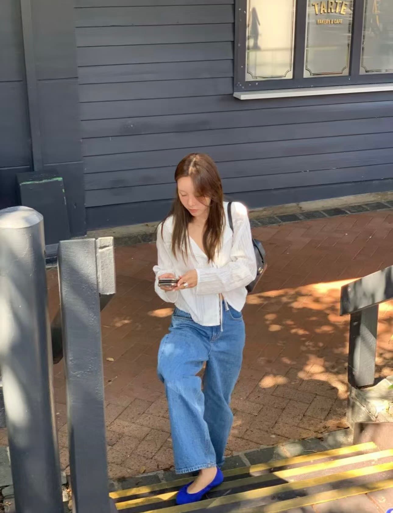 있음 선적 chic 다용도 작은 대중 패션 긴팔 셔츠 상세 이미지 2