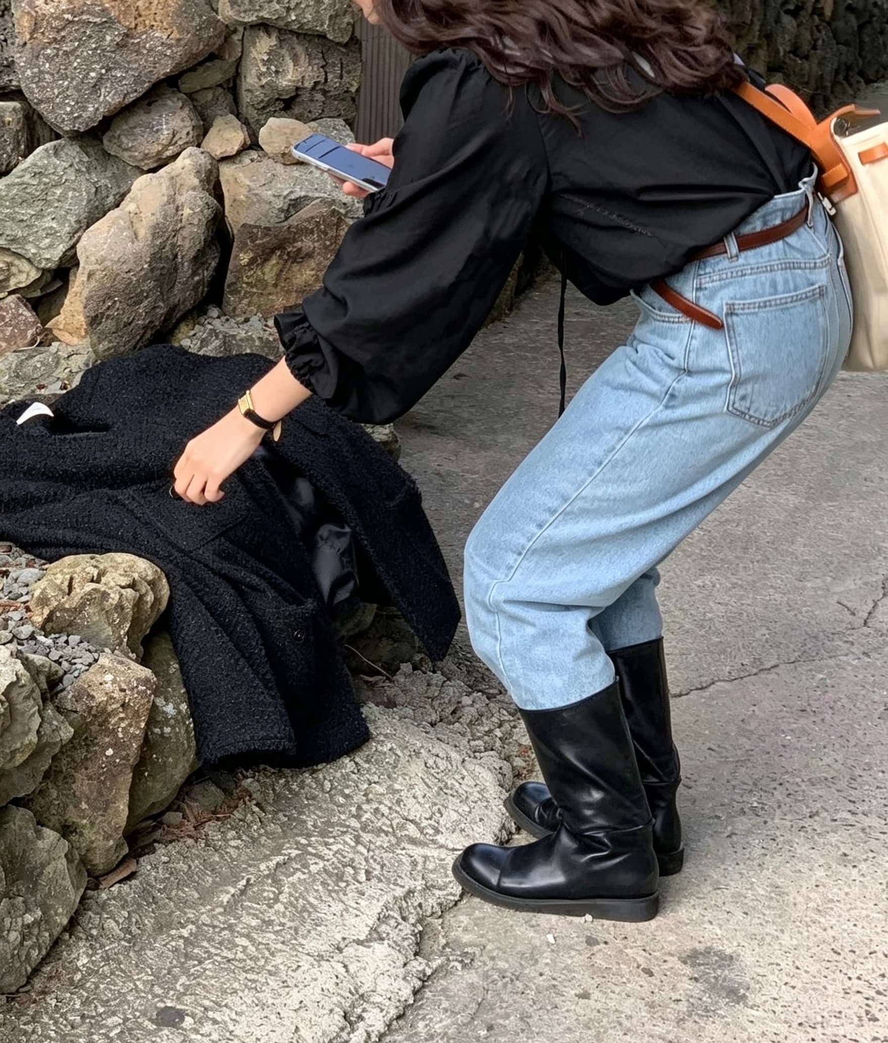 있음 선적 한국 동대문 이른 가을 패션 프릴 요정 셔츠 상세 이미지 6