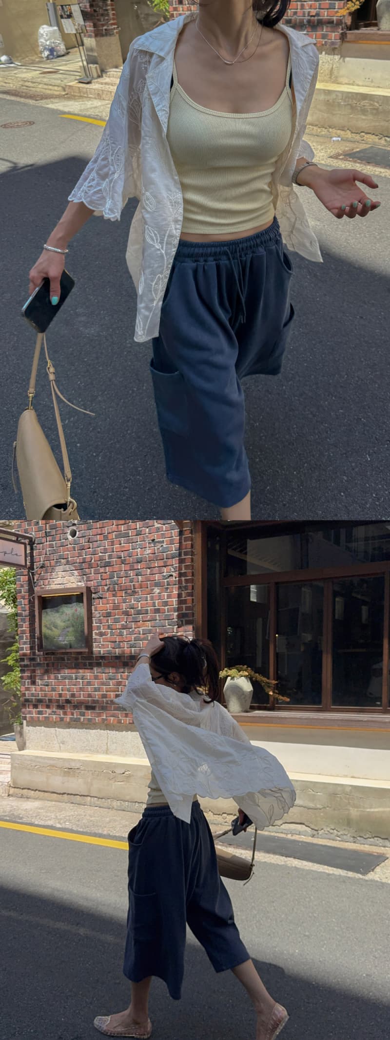 있음 선적 한 부서 무거운 작업 자수 다용도 작은 대중 패션 싱글 줄 버튼 셔츠 상세 이미지 3