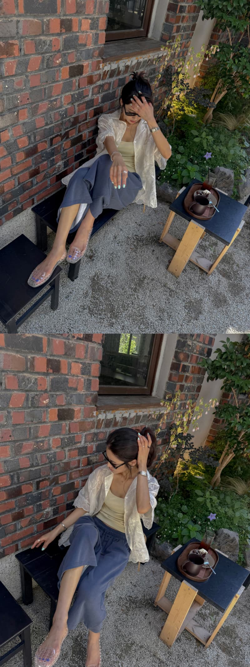 있음 선적 한 부서 무거운 작업 자수 다용도 작은 대중 패션 싱글 줄 버튼 셔츠 상세 이미지 4