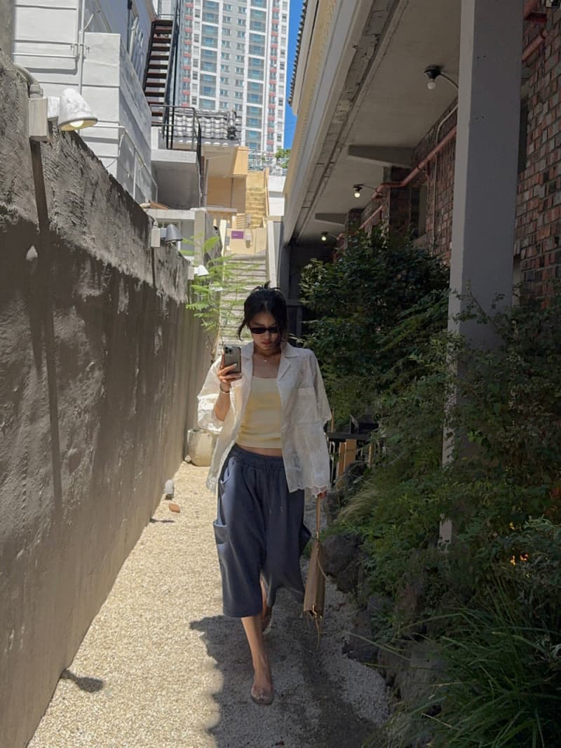 있음 선적 한 부서 무거운 작업 자수 다용도 작은 대중 패션 싱글 줄 버튼 셔츠 상세 이미지 13