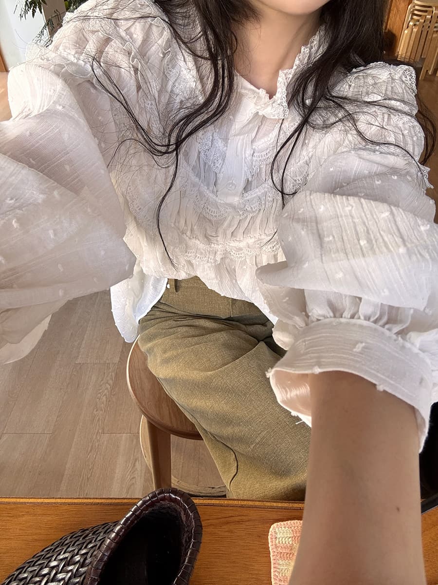 있음 선적 한 부서 ins 다용도 무거운 작업 연령 감소 레이스 셔츠 긴팔 자외선 차단 맨위 상세 이미지 5