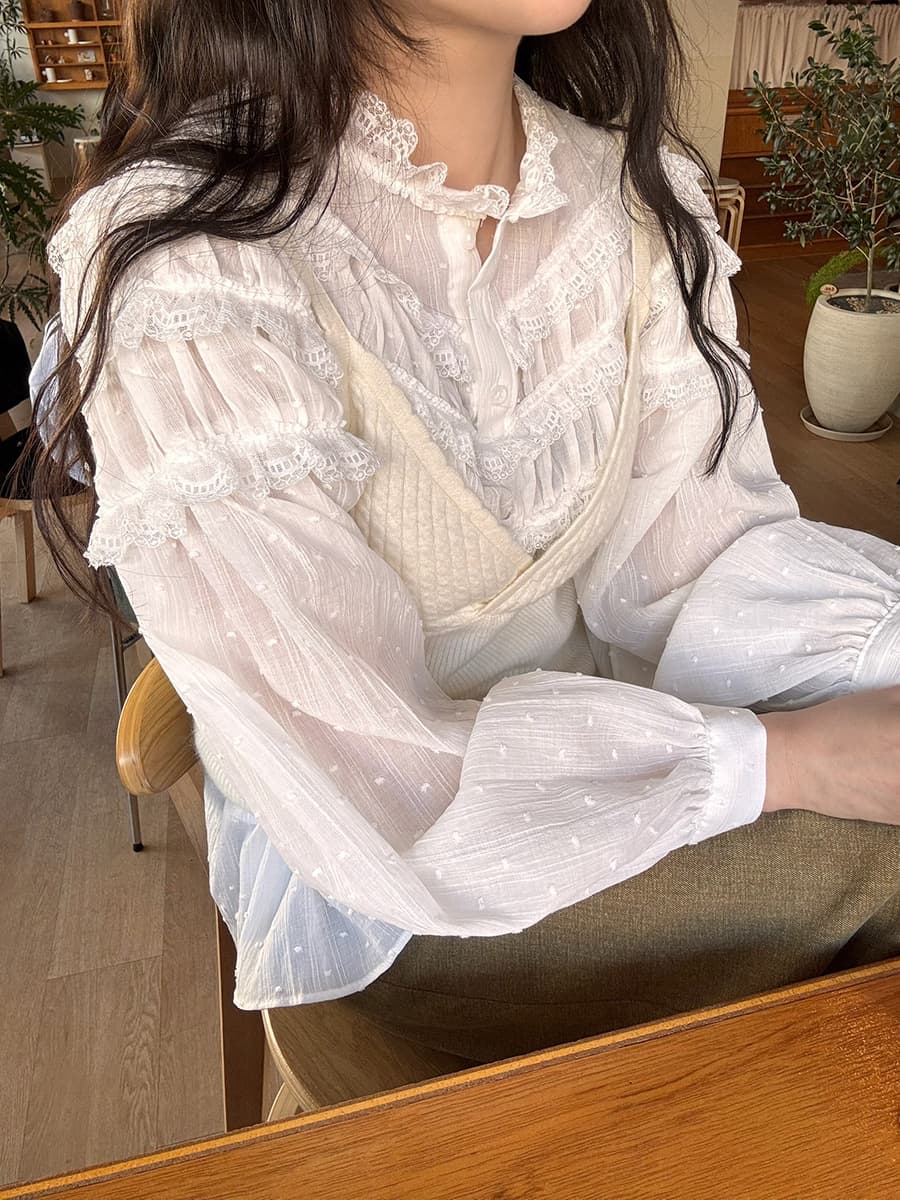 있음 선적 한 부서 ins 다용도 무거운 작업 연령 감소 레이스 셔츠 긴팔 자외선 차단 맨위 상세 이미지 11