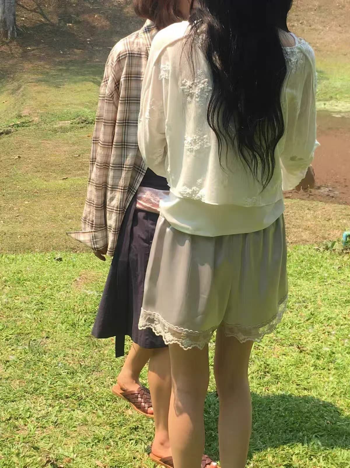 있음 선적 한 부서 다용도 작은 대중 자카드 자외선 차단 작은 셔츠 긴 소매 티셔츠 블라우스 이미지 3