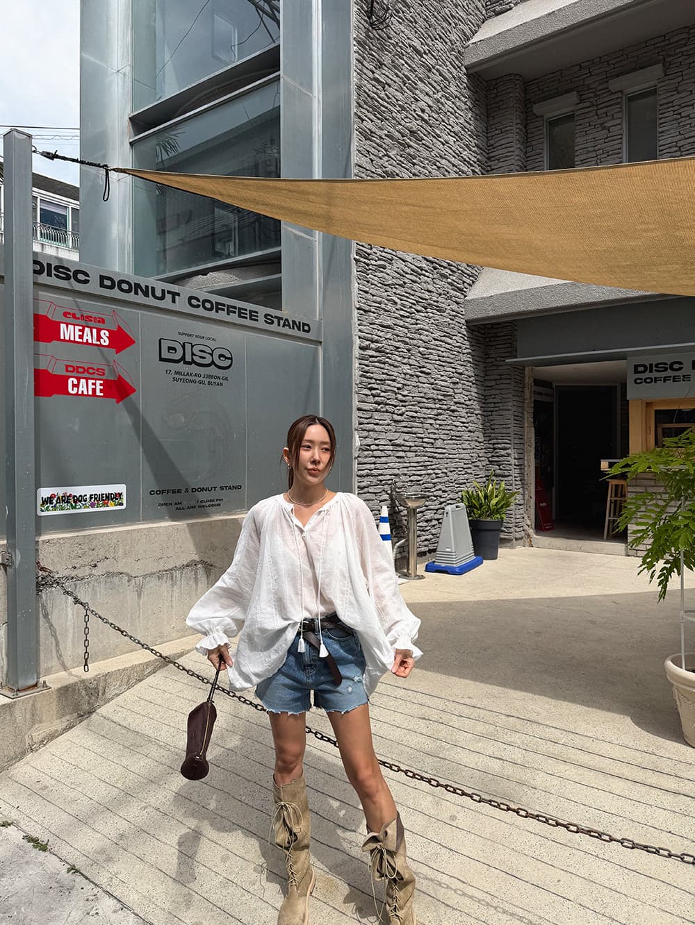 한 부서 다용도 단색 이른 가을 긴팔 국방 사이 자카드 셔츠 상세 이미지 17