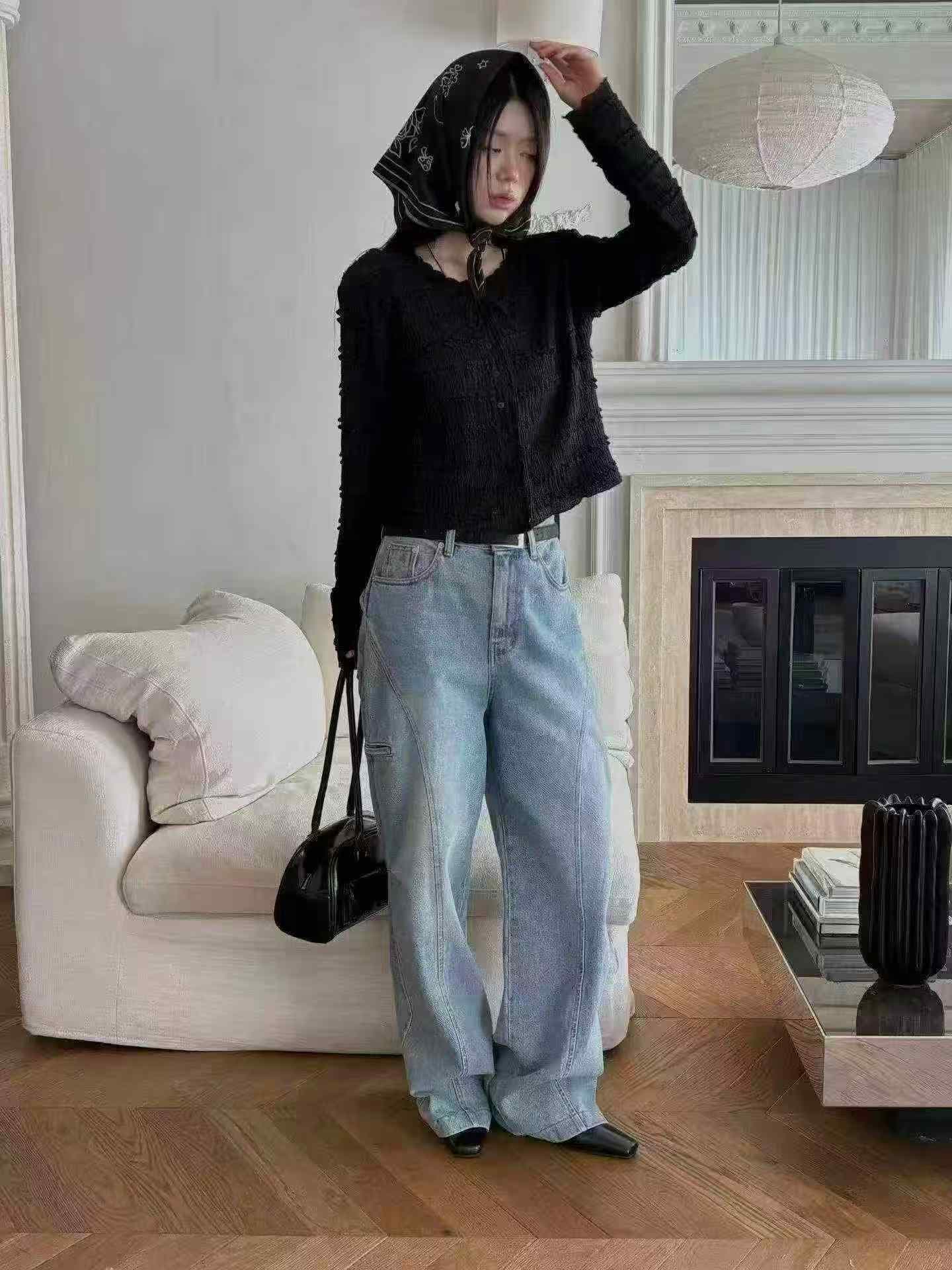있음 선적 한 부서 ins 다용도 작은 대중 연령 감소 긴팔 오픈 가디건 맨위 상세 이미지 19