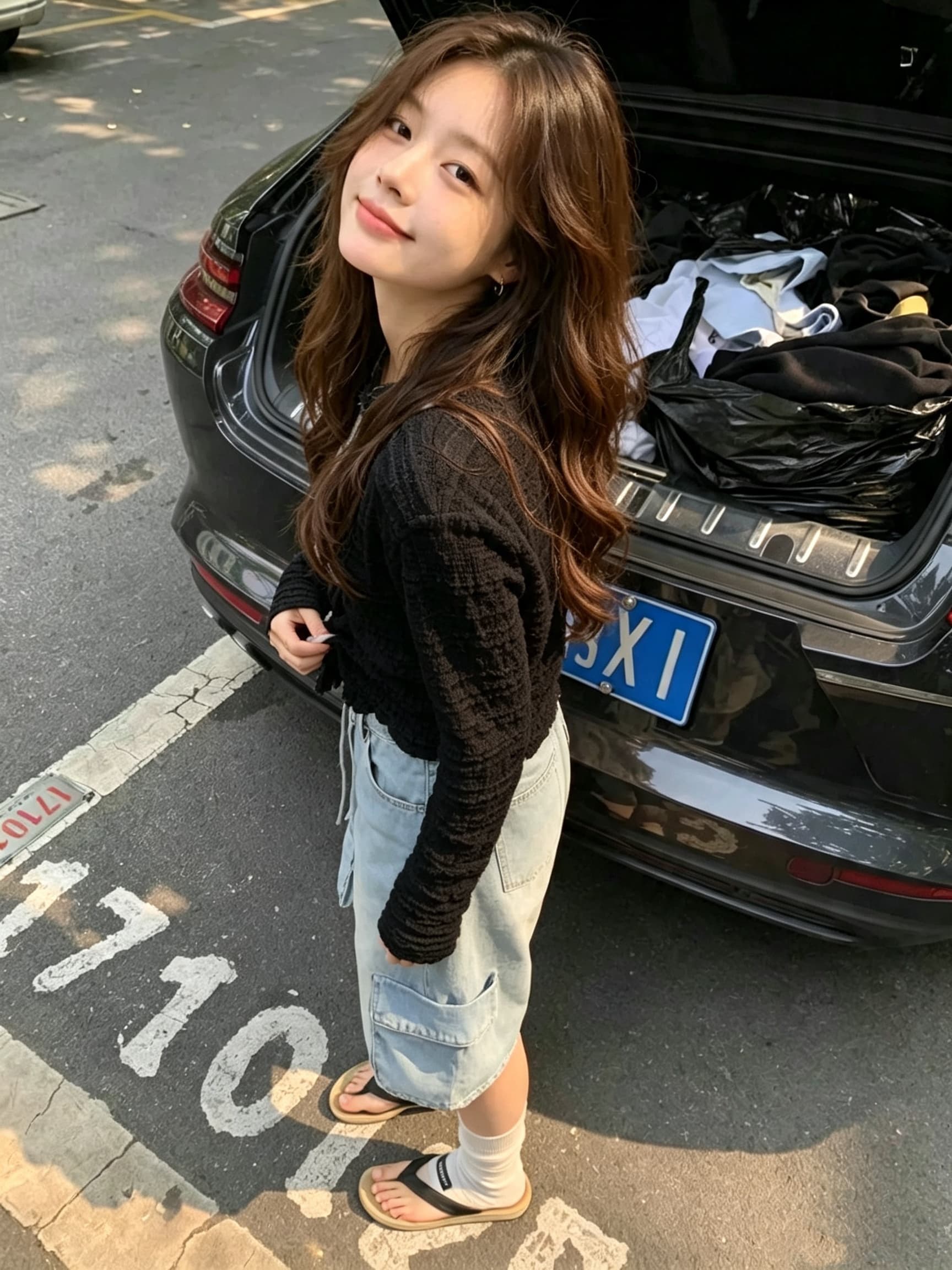 있음 선적 한 부서 ins 다용도 작은 대중 연령 감소 긴팔 오픈 가디건 맨위 상세 이미지 22