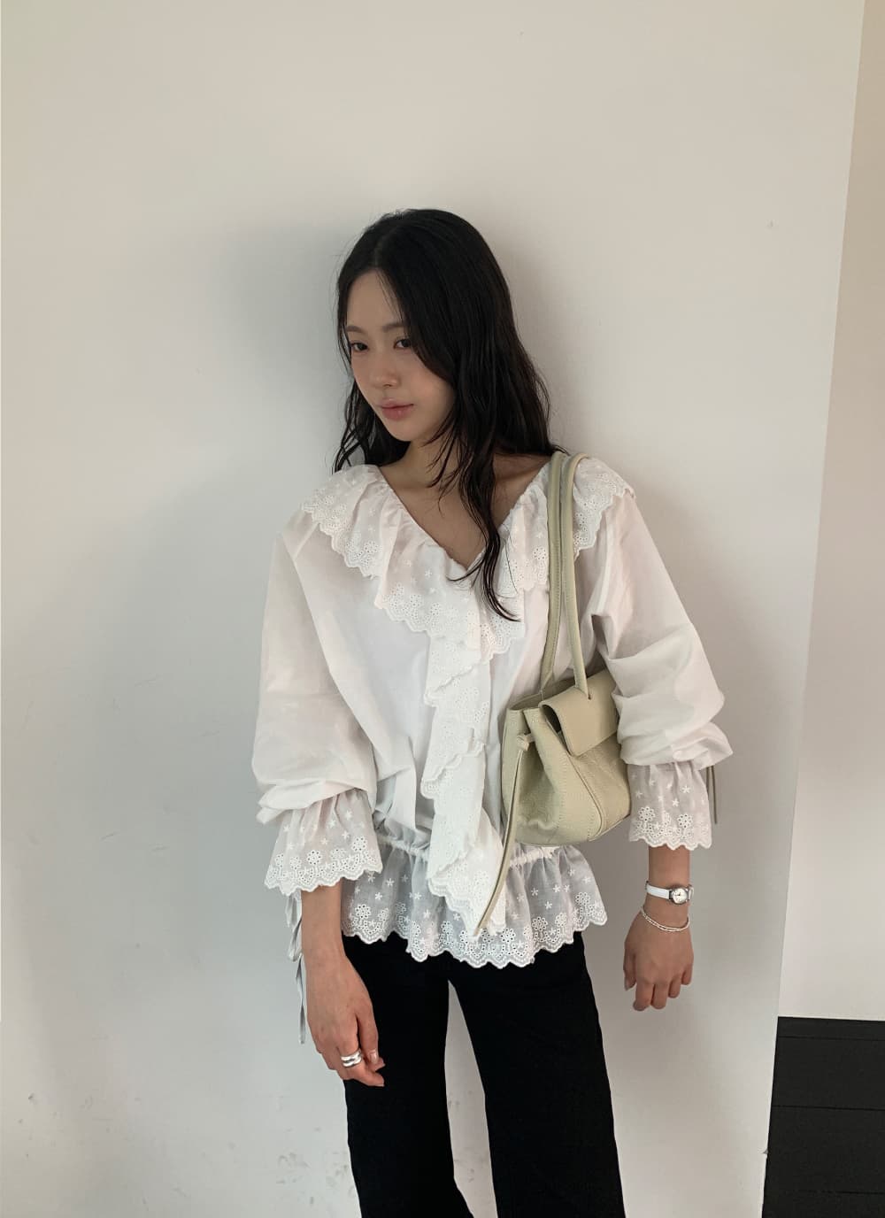 한 부서 다용도 작은 키 자수 무거운 작업 셔츠 상세 이미지 18