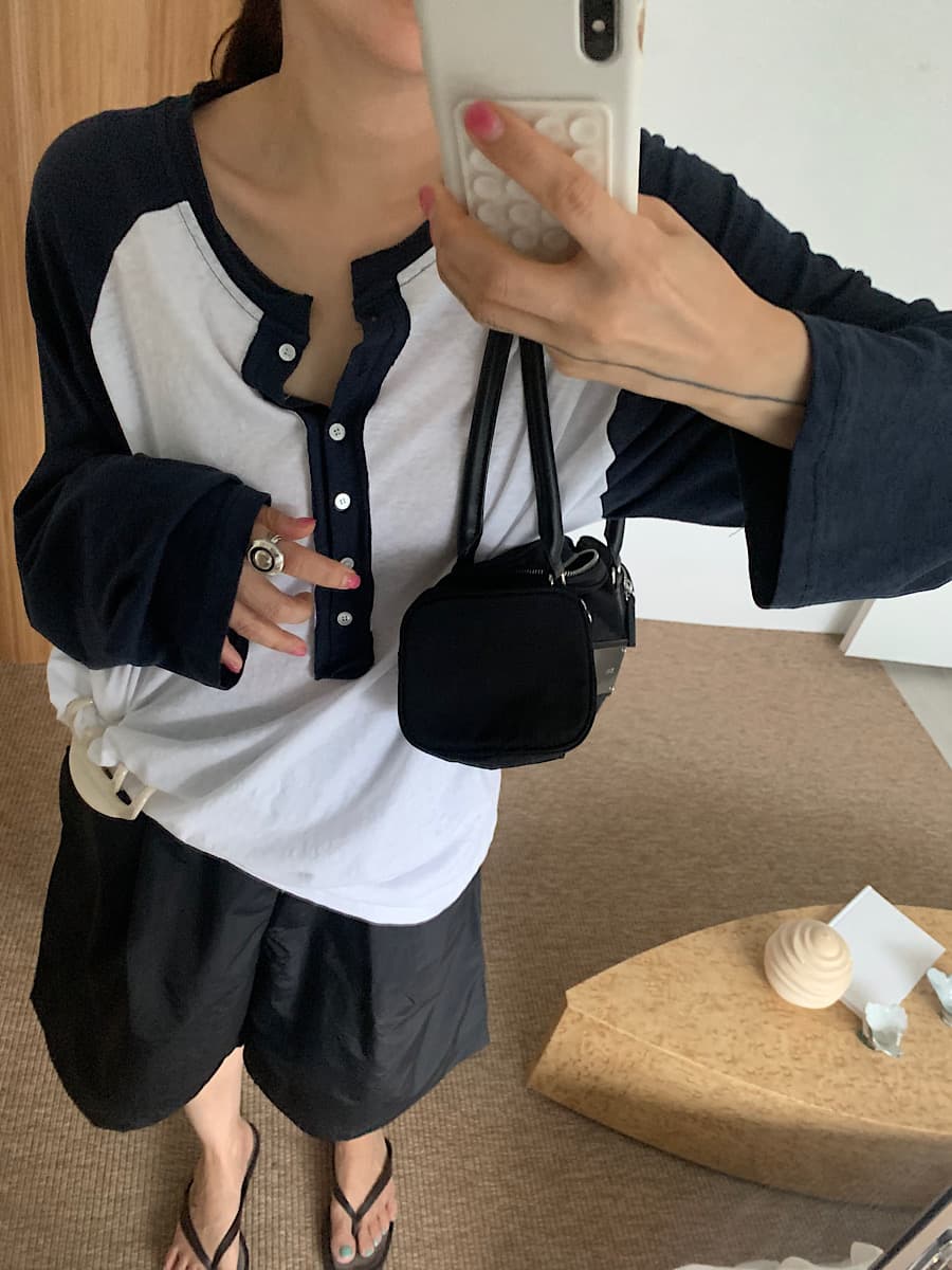 한 부서 다용도 작은 대중 패션 루즈핏 t 긴팔 국방 사이 맨위 상세 이미지 7