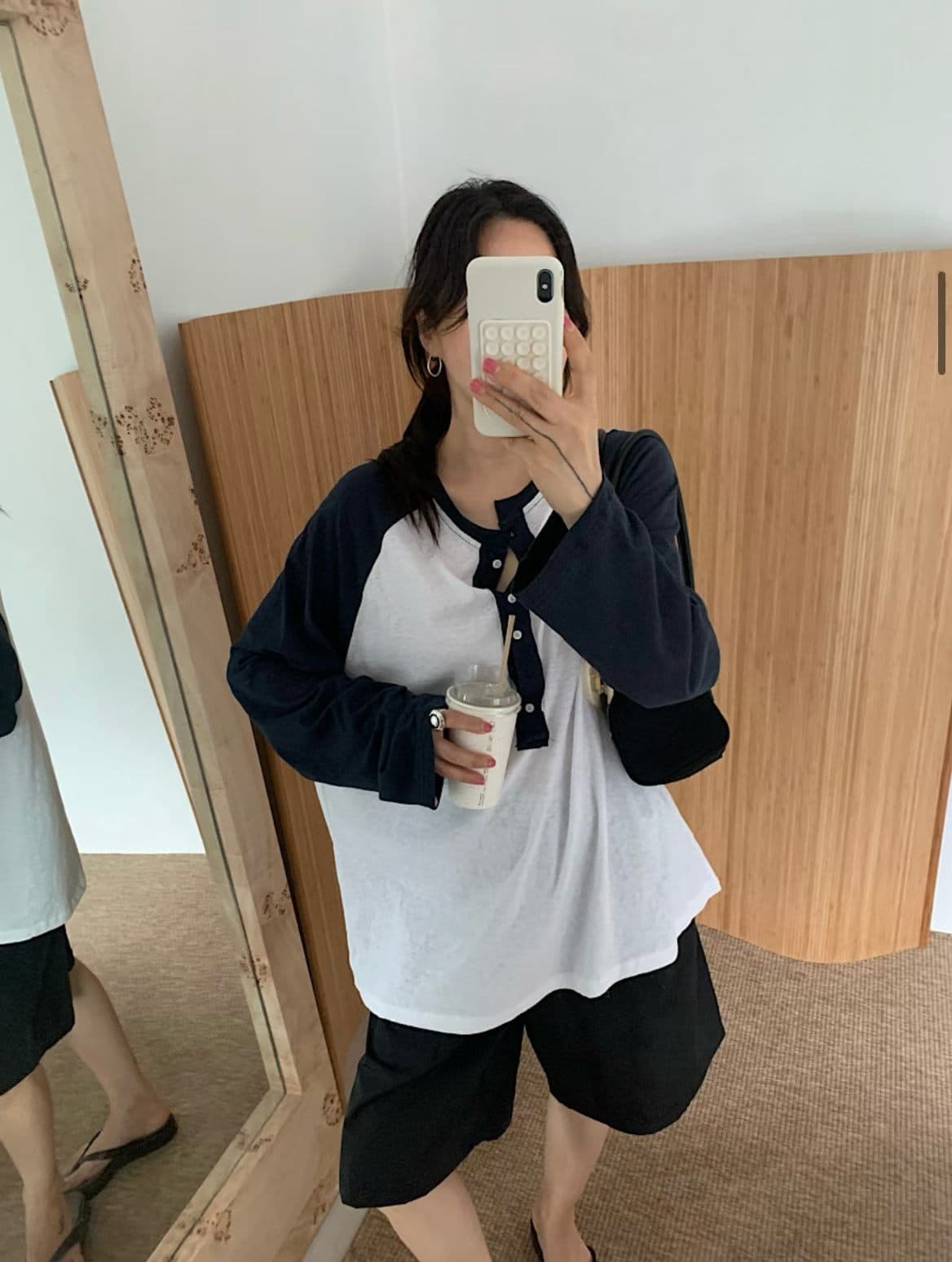 한 부서 다용도 작은 대중 패션 루즈핏 t 긴팔 국방 사이 맨위 상세 이미지 13