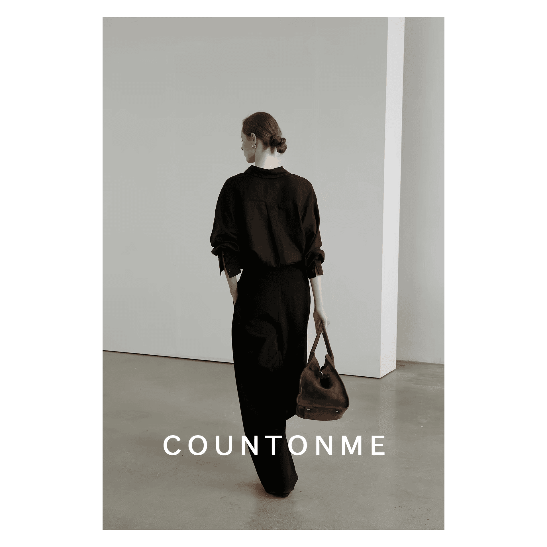 countonme 라이 경기 서울 아마 검정색 익스트림 제인 긴팔 셔츠 봄 여름 느슨함 센스 편안함 루즈핏 셔츠 이미지 5