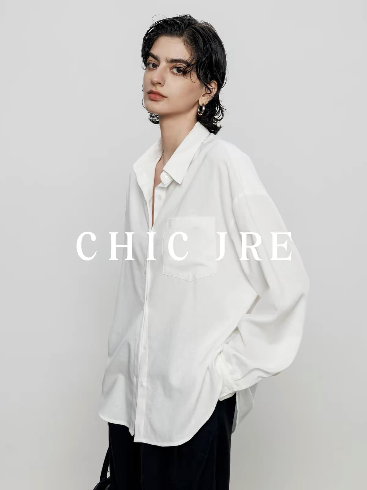 chic jre 고급 센스 빨간색 여성 셔츠 2026 가을 새로운 품격 레트로 합격 스택 착용 부지런한 긴팔 셔츠 상세 이미지 4