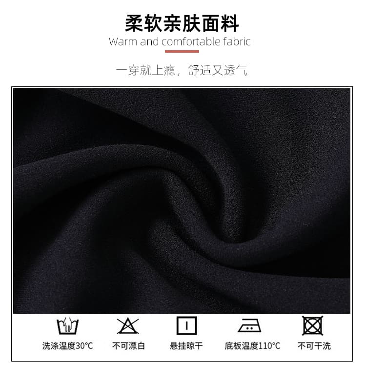 실사 가을 새로운 그는 벤 바람 검정색 드레스 허리 수축 슬림해 보이는 롱 코트 품격 정장 칼라 드레스 상세 이미지 9