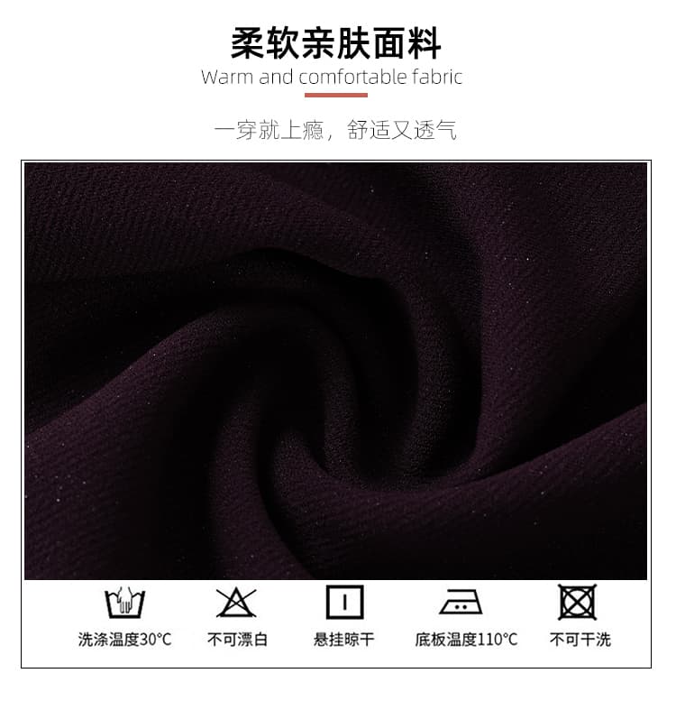 실사 원본 원료 새로운 绛 보라색 비스듬한 지불 칼라 절묘한 품격 우아함 대기 허리 수축 슬림해 보이는 드레스 상세 이미지 9