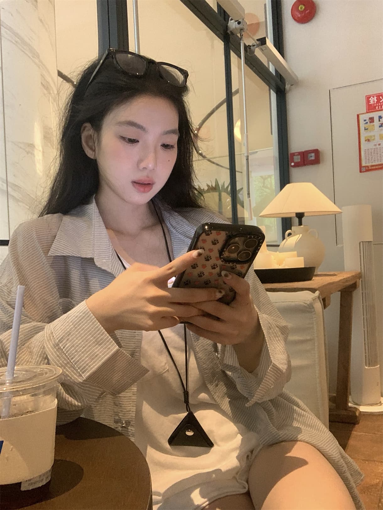 실사 정가 여름 느긋한 자외선 차단 얇은 스타일 셔츠 루즈핏 긴팔 자외선 차단 오픈 가디건 상세 이미지 25