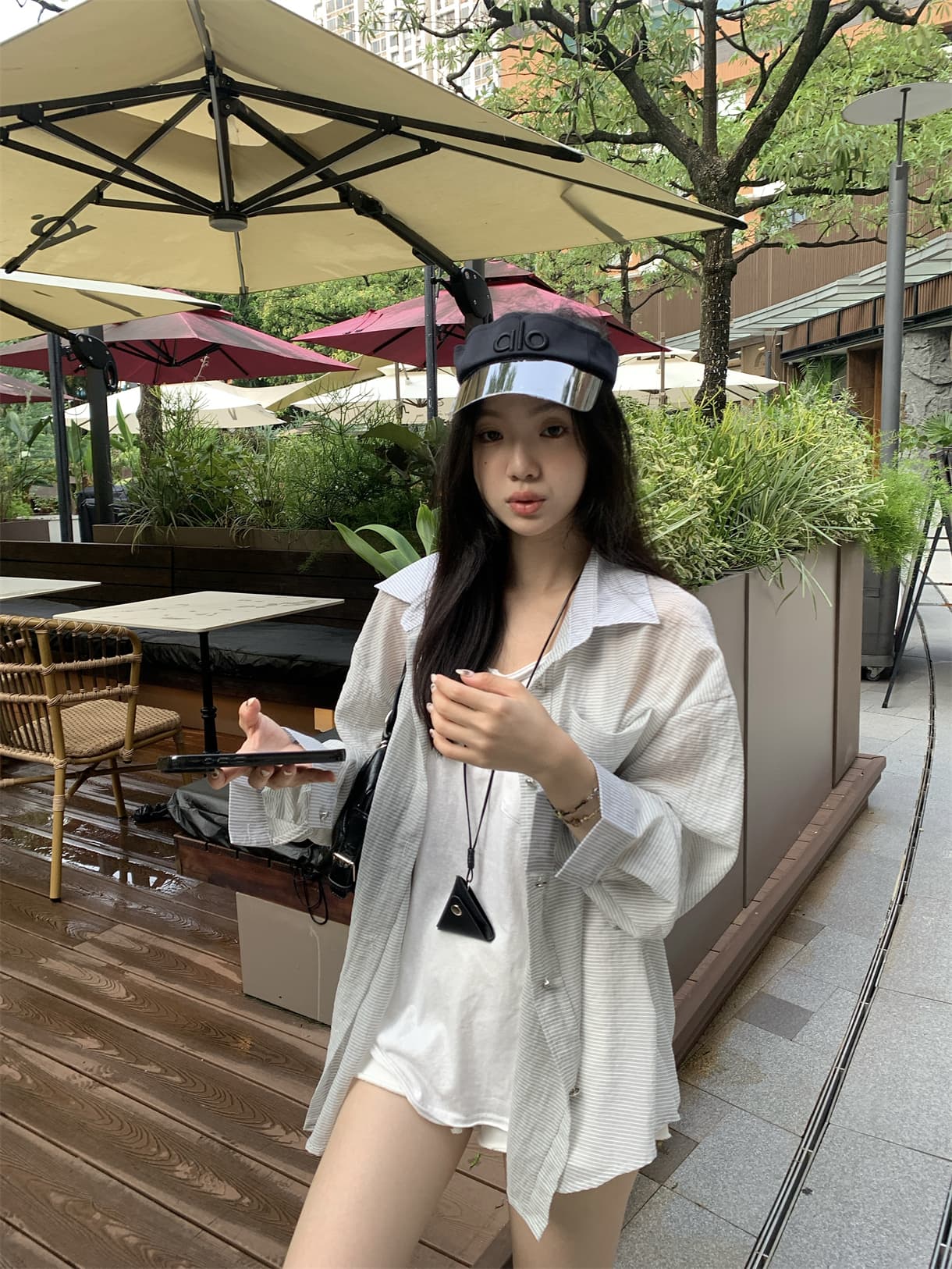 실사 정가 여름 느긋한 자외선 차단 얇은 스타일 셔츠 루즈핏 긴팔 자외선 차단 오픈 가디건 상세 이미지 30