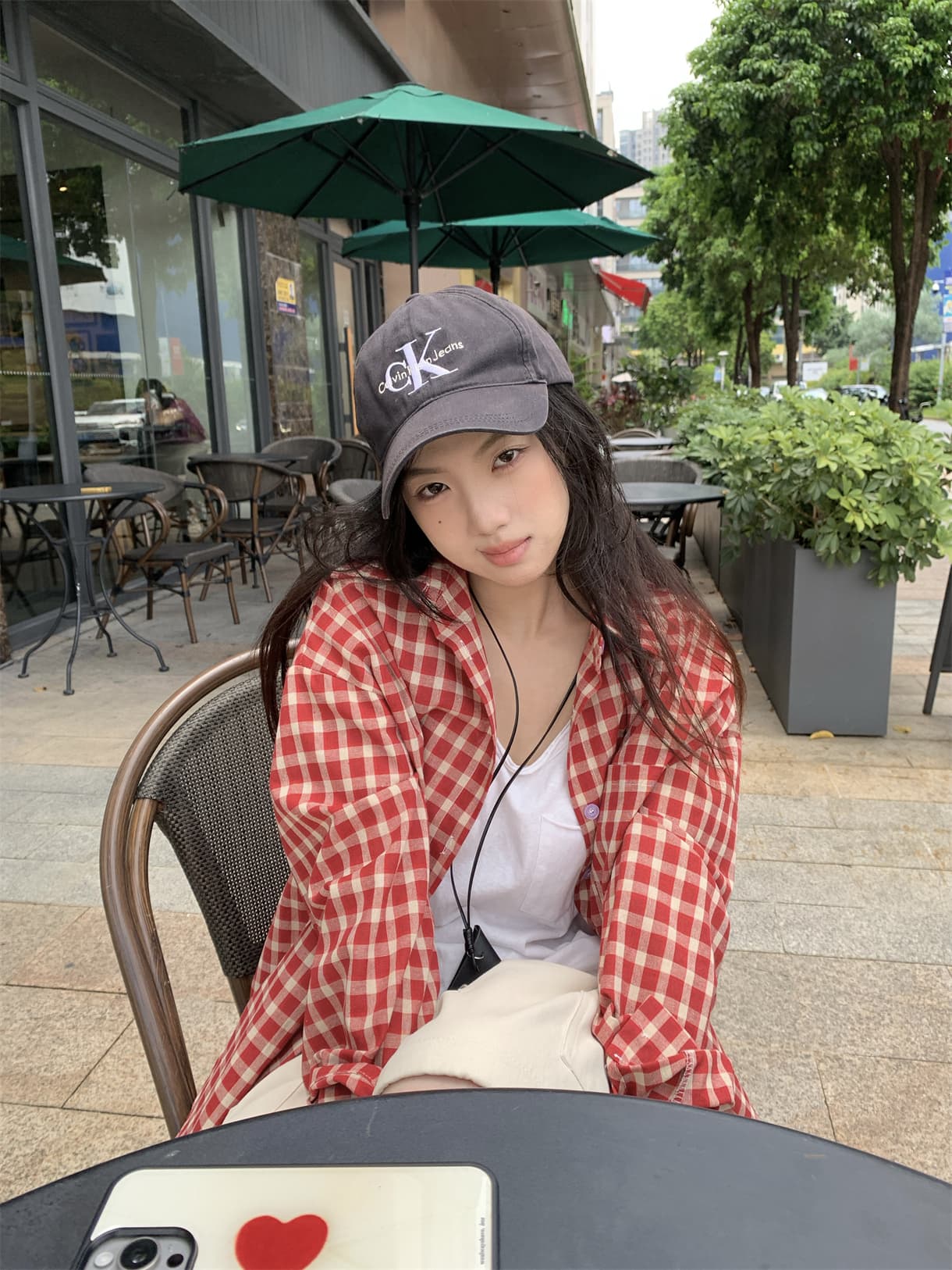 실사 정가 이른 가을 아메리칸 느긋한 디스플레이 화이트 체크무늬 루즈핏 긴팔 셔츠 스택 착용 재킷 상세 이미지 20